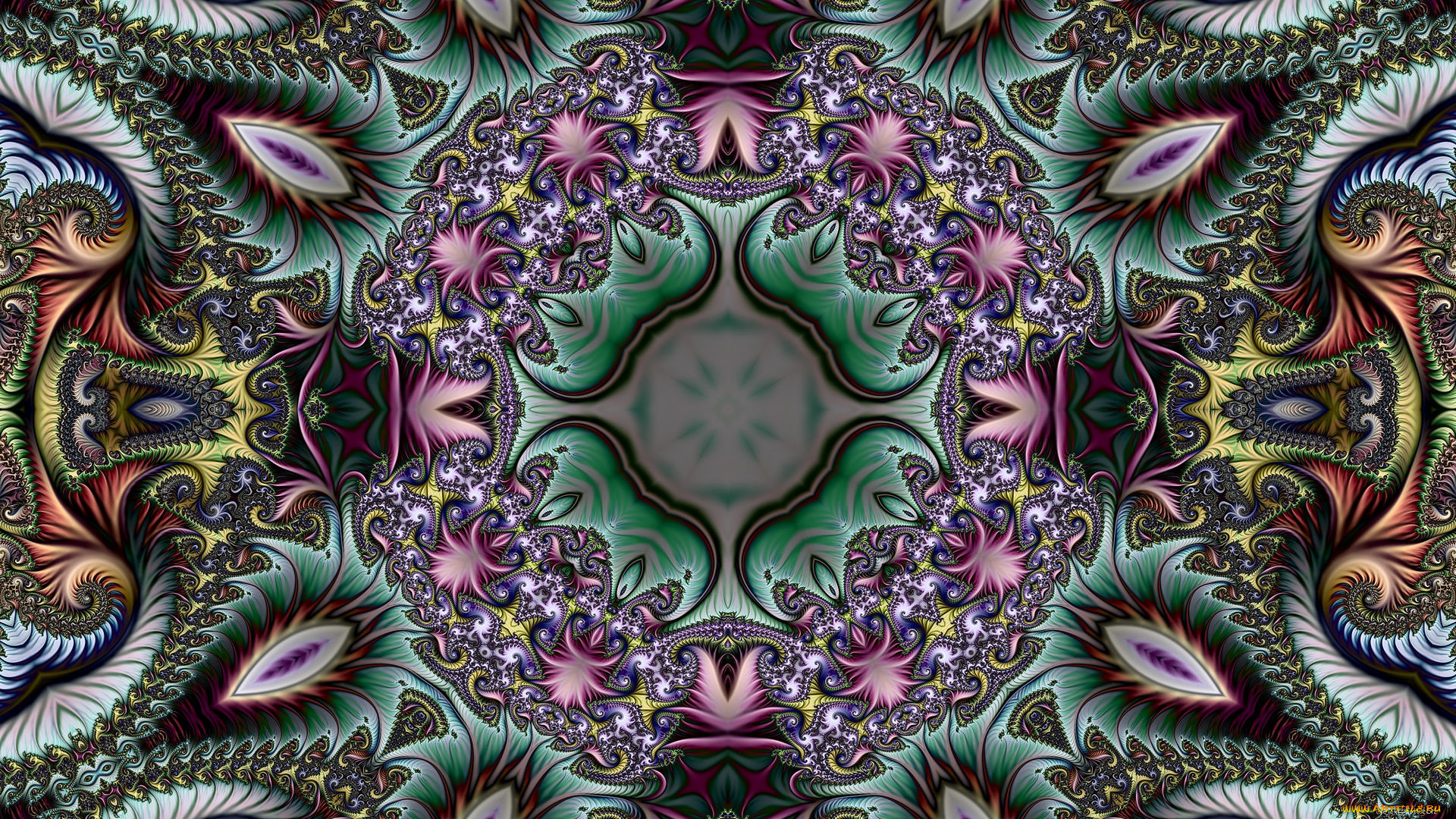 3д, графика, фракталы, , fractal, цвета, фон, узор