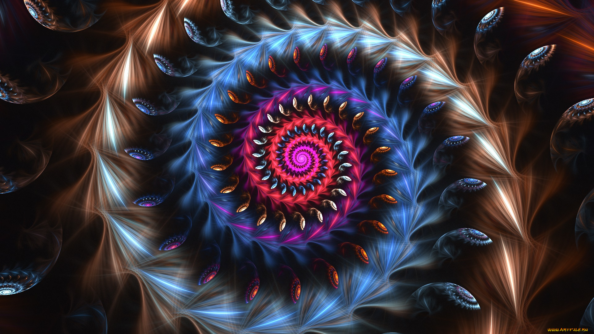 3д, графика, фракталы, , fractal, цвета, фон, узор