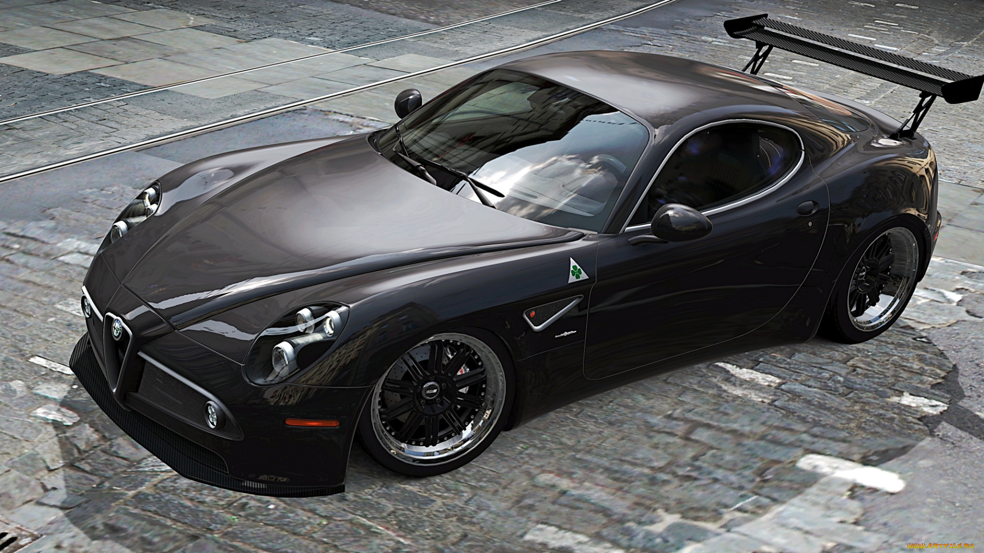 alfa, romeo, 8c, автомобили, 3д, спорткар