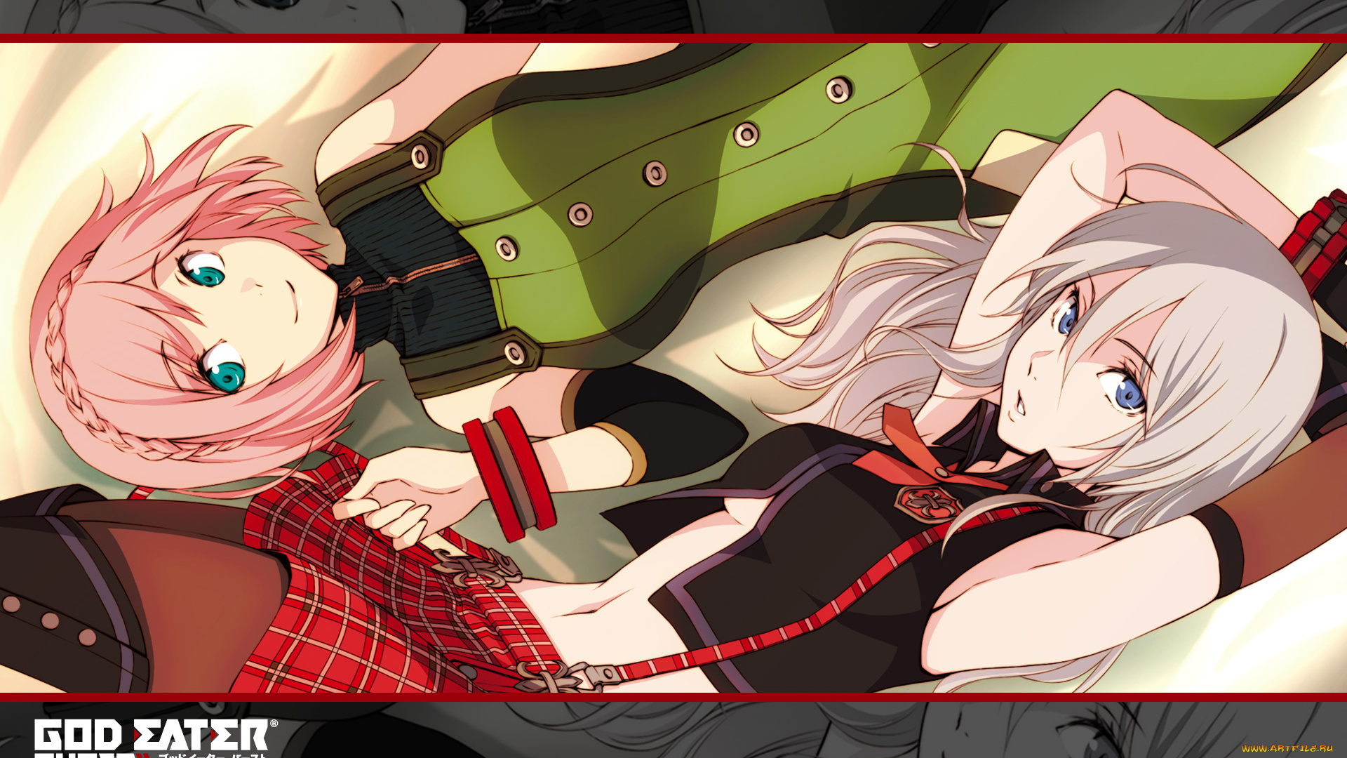 аниме, god, eater, сапоги, торп, юбка, подтяжки, платье, девушки, alisa, ilinichina, amiella, daiba, kanon