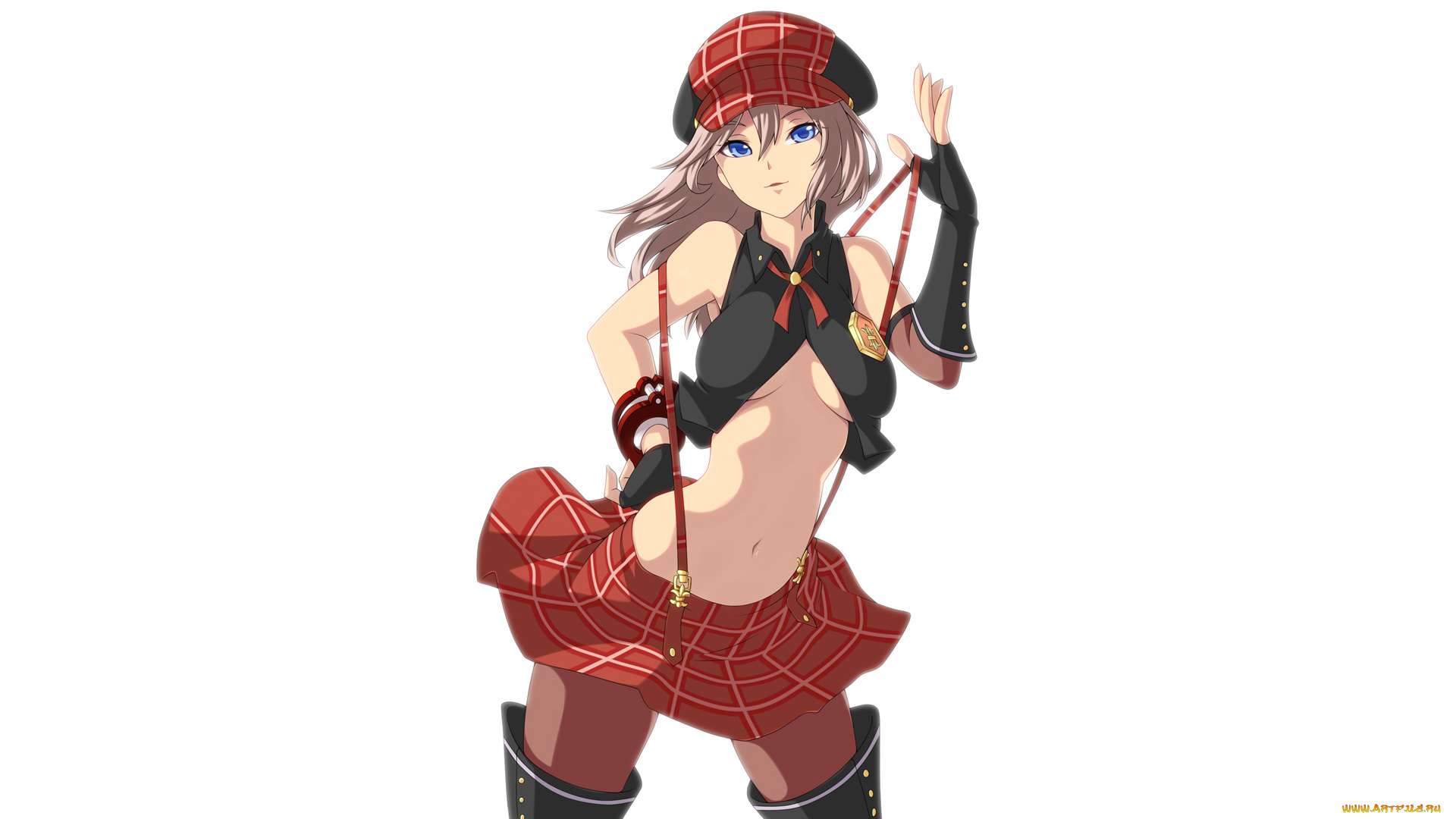 аниме, god, eater, торп, юбка, подтяжки, шляпа, alisa, ilinichina, amiella, девушка, сапоги