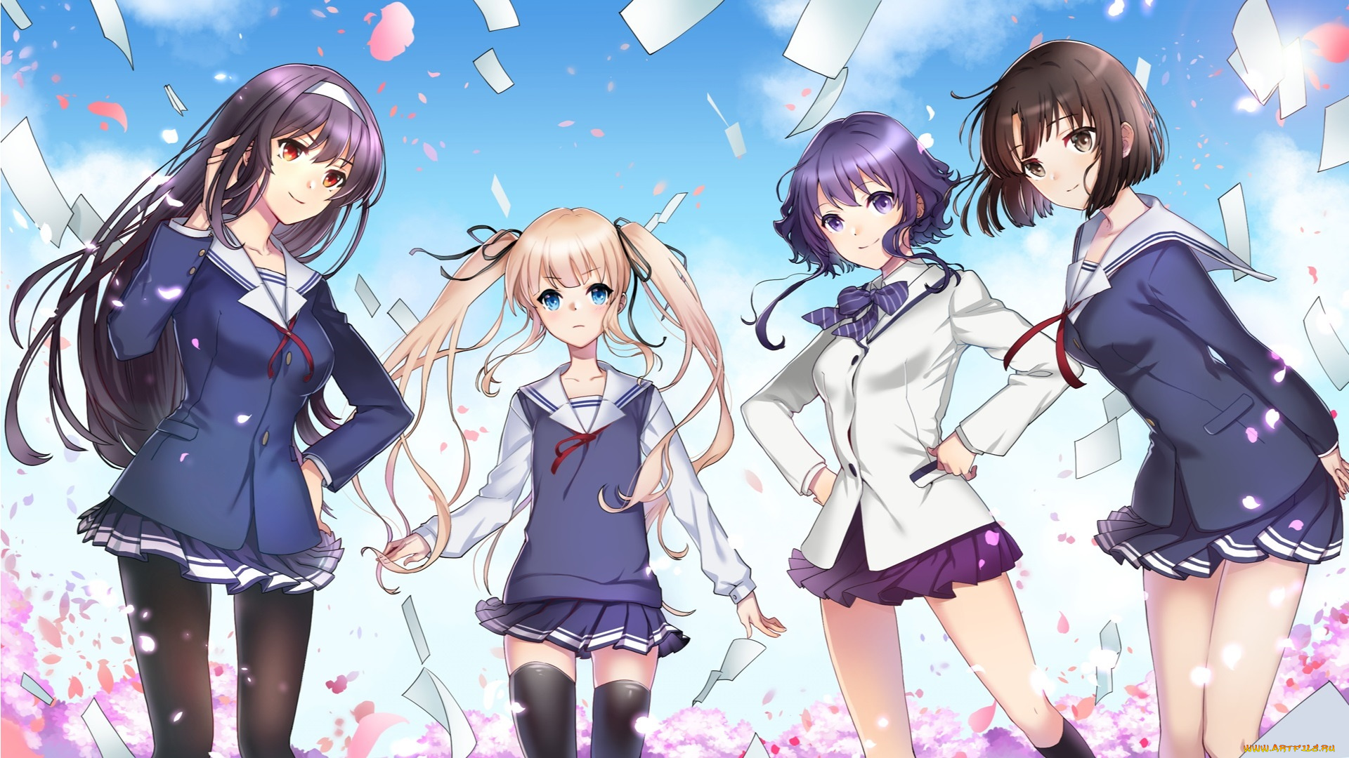аниме, saenai, heroine, no, sodatekata, hyoudou, michiru, kasumigaoka, utaha, katou, megumi, sawamura, spencer, eriri, девушки, yamanashi, kawanashi