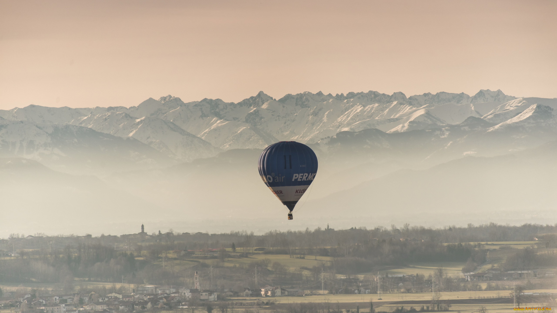 авиация, воздушные, шары, горы, шар, спорт