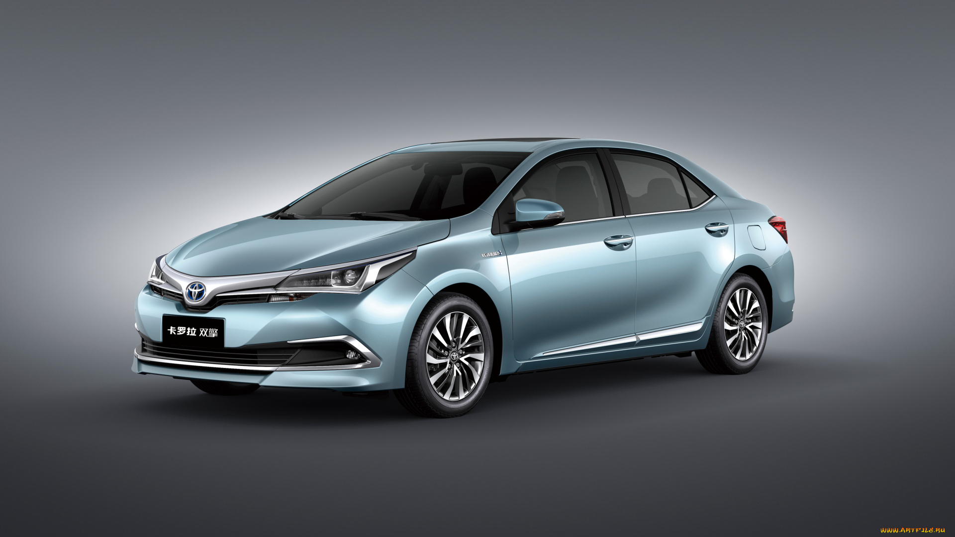 автомобили, toyota, corolla, hybrid, cn-spec, 2015г, серый