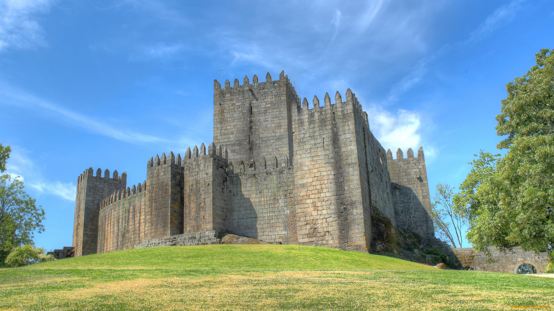 castelo, of, guimar&, 227, es, , portugal, города, -, дворцы, , замки, , крепости, замок, холм