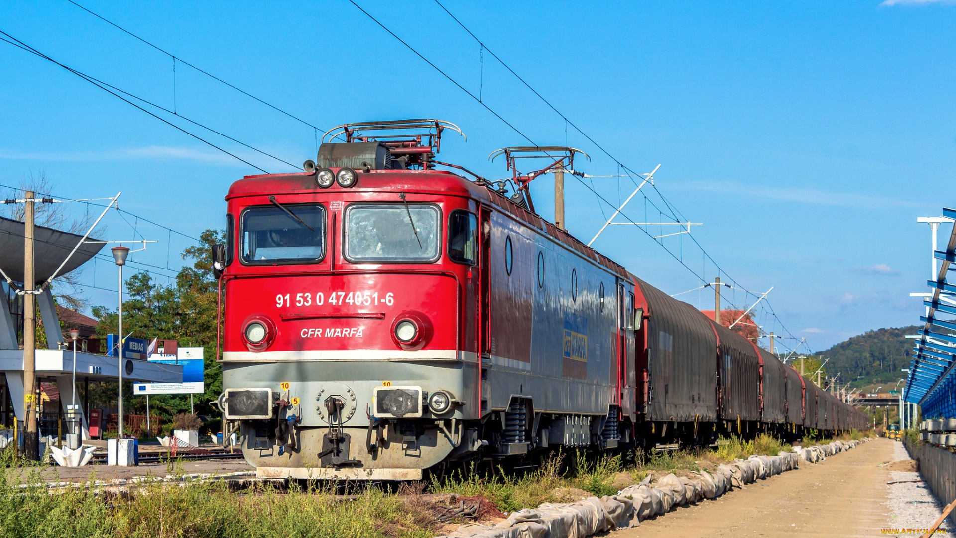 техника, электровозы, локомотив, рельсы, дорога, состав, железная