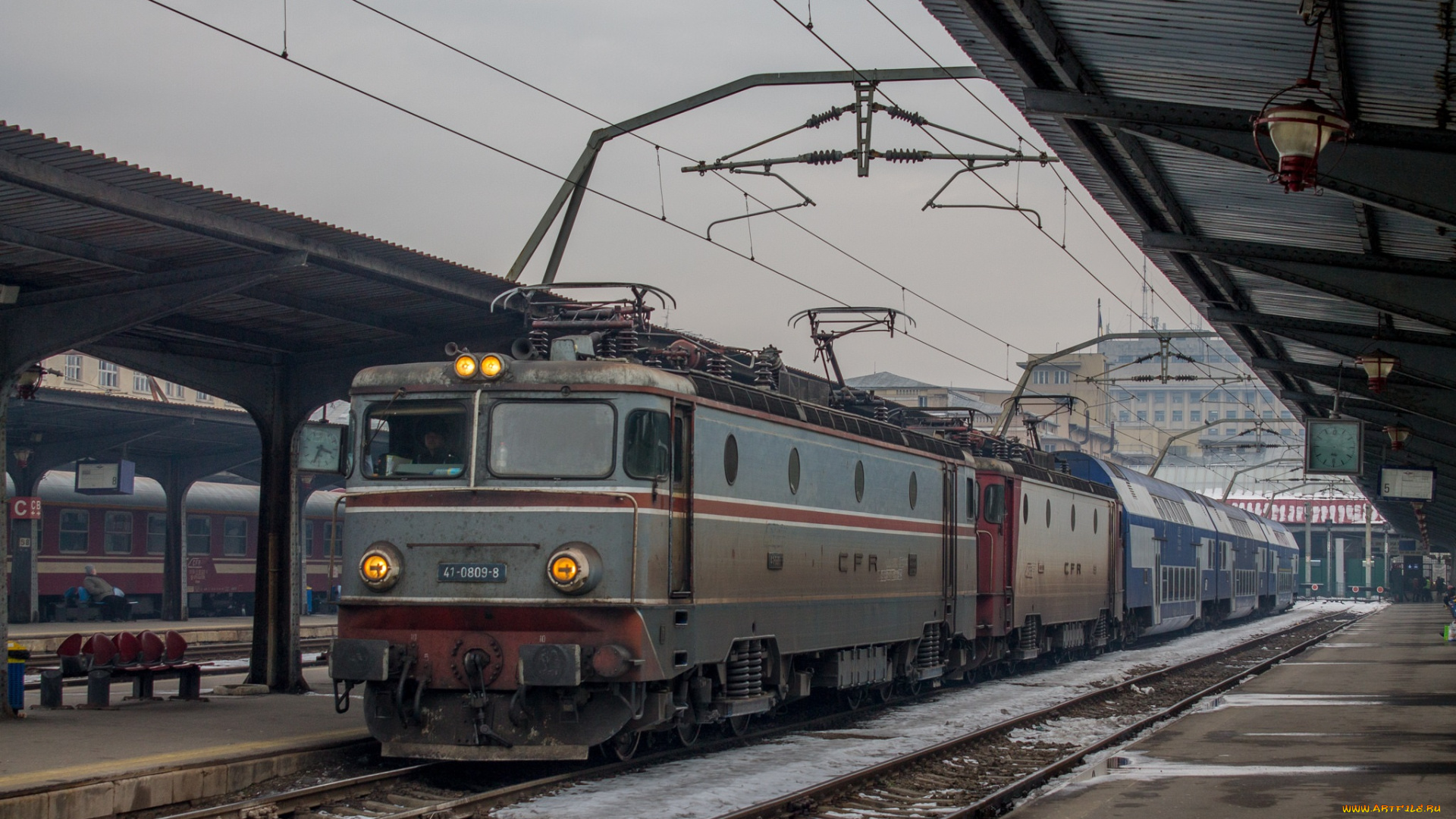 техника, электровозы, состав, дорога, локомотив, рельсы, железная