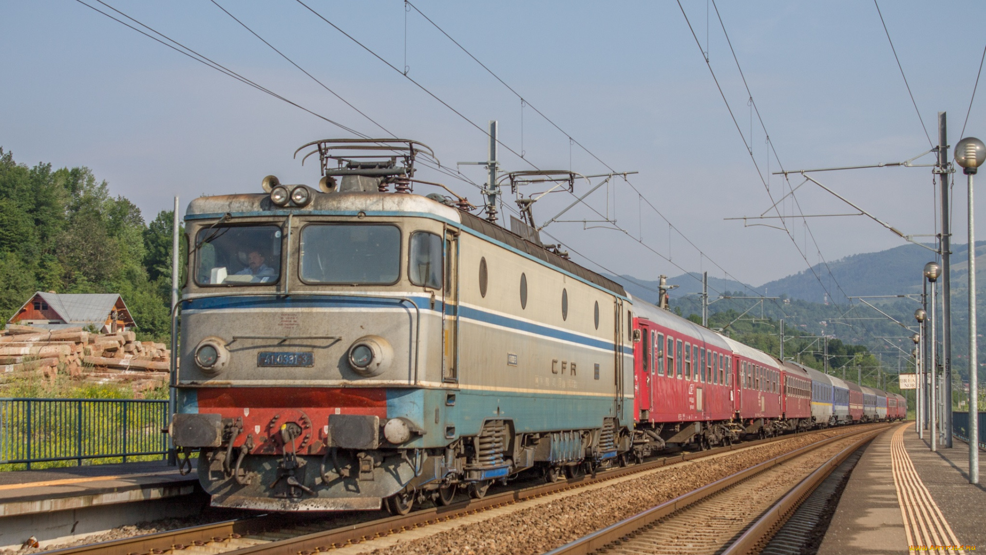 техника, электровозы, состав, локомотив, железная, дорога, рельсы