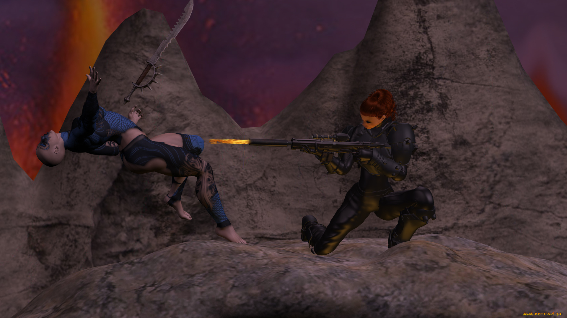 видео, игры, dark, heresy, оружие, фон, взгляд, девушки