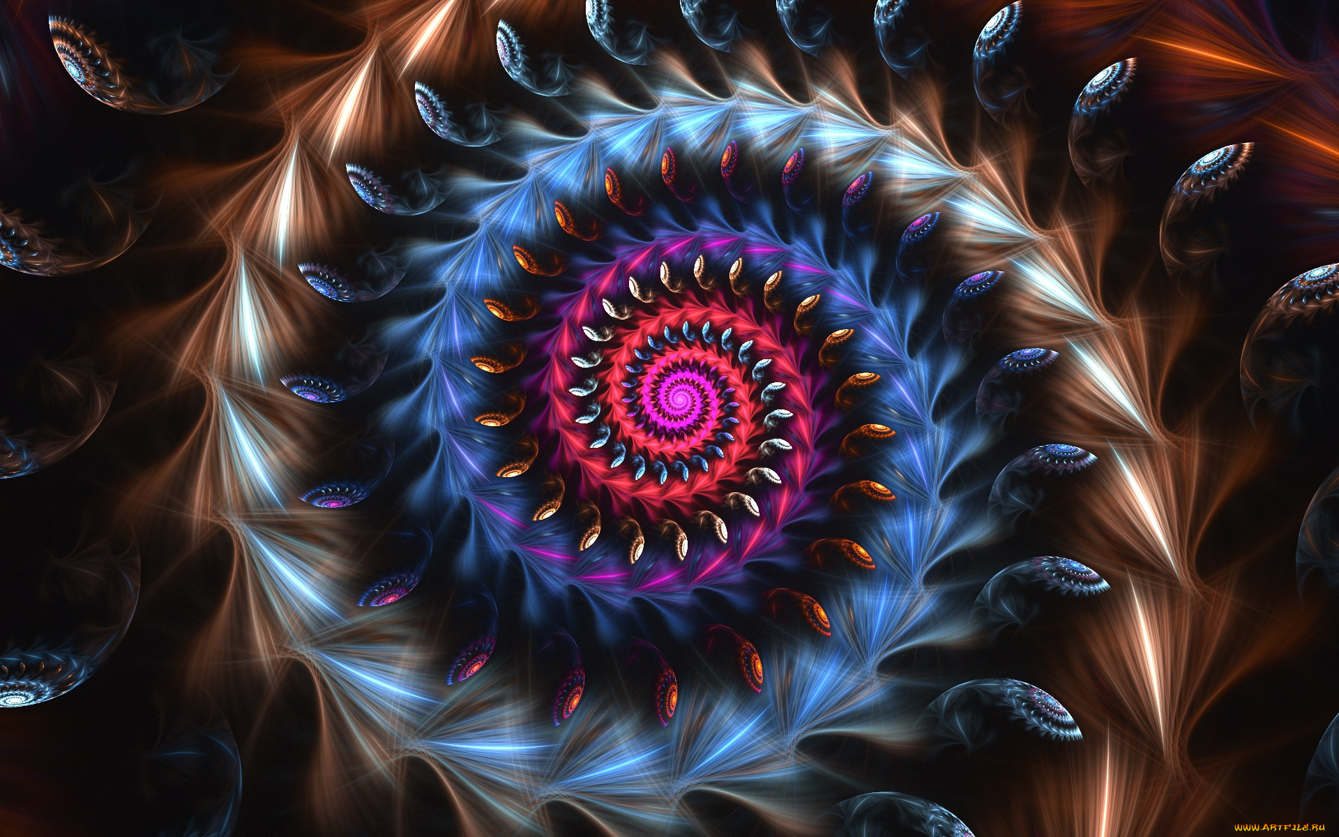 3д, графика, фракталы, , fractal, цвета, фон, узор