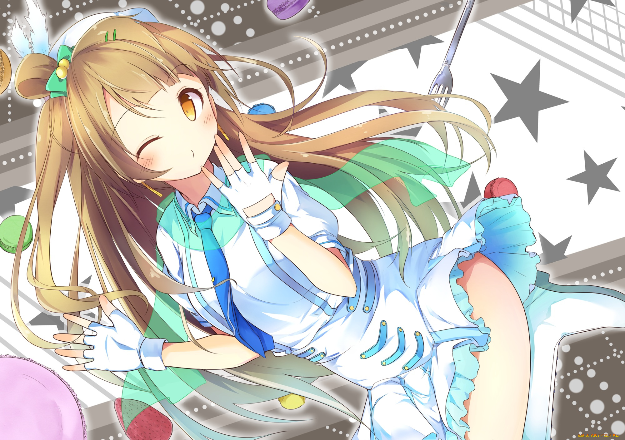 аниме, love, live, , school, idol, project, love, live, school, idol, project, minami, kotori, sasahara, wakaba, арт, девушка
