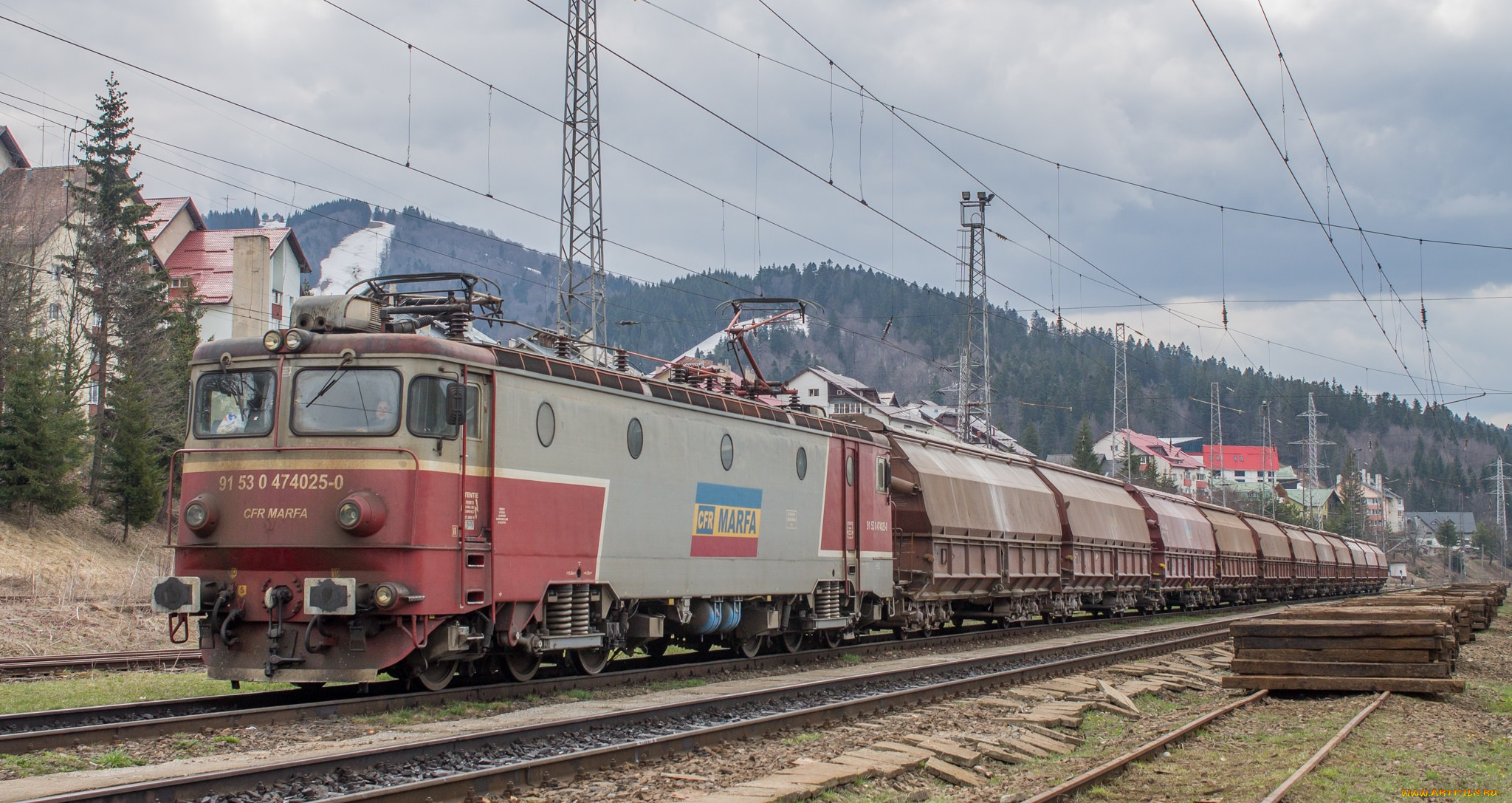 техника, электровозы, железная, дорога, рельсы, локомотив, состав