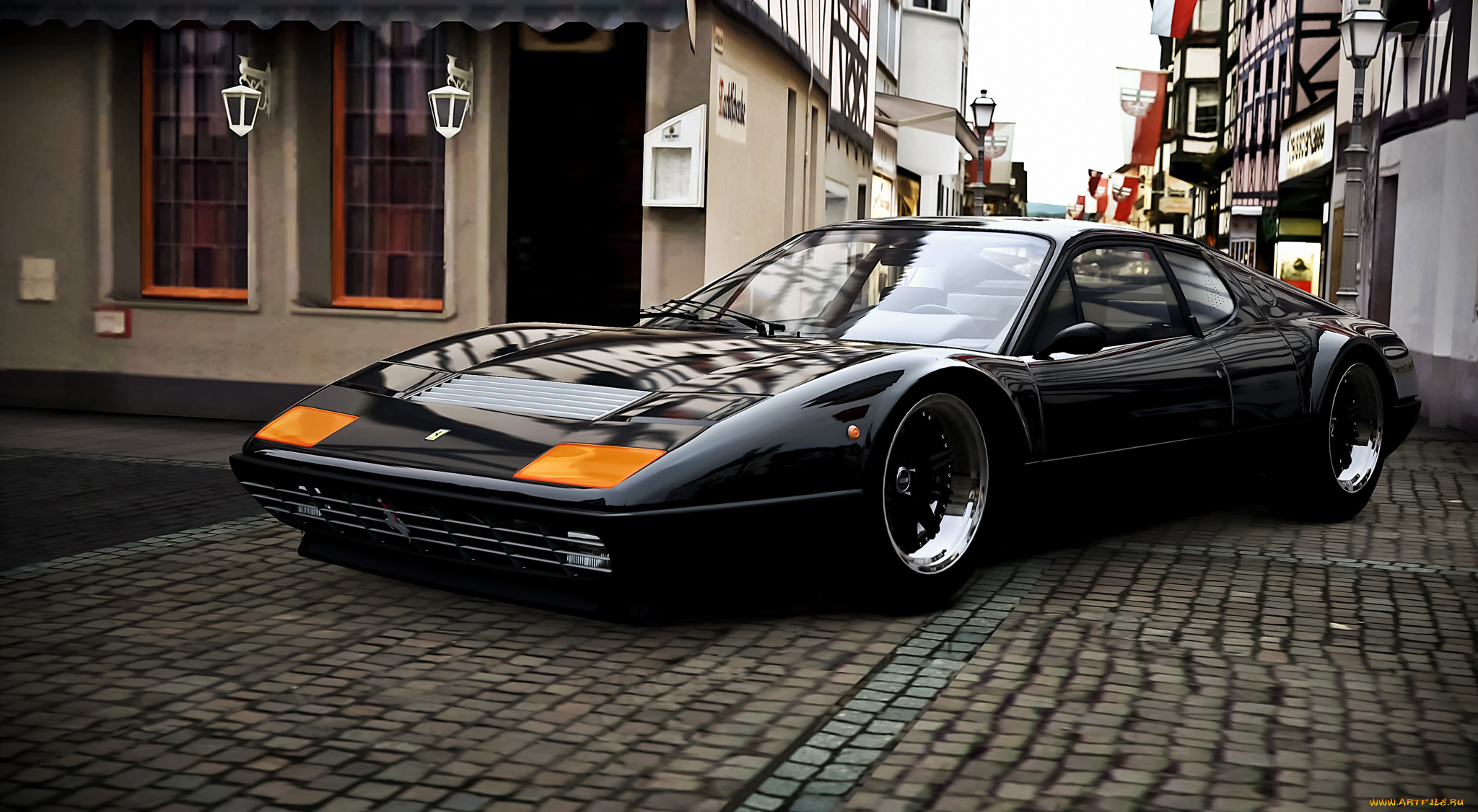 ferrari, 512bb, автомобили, 3д, спорткар