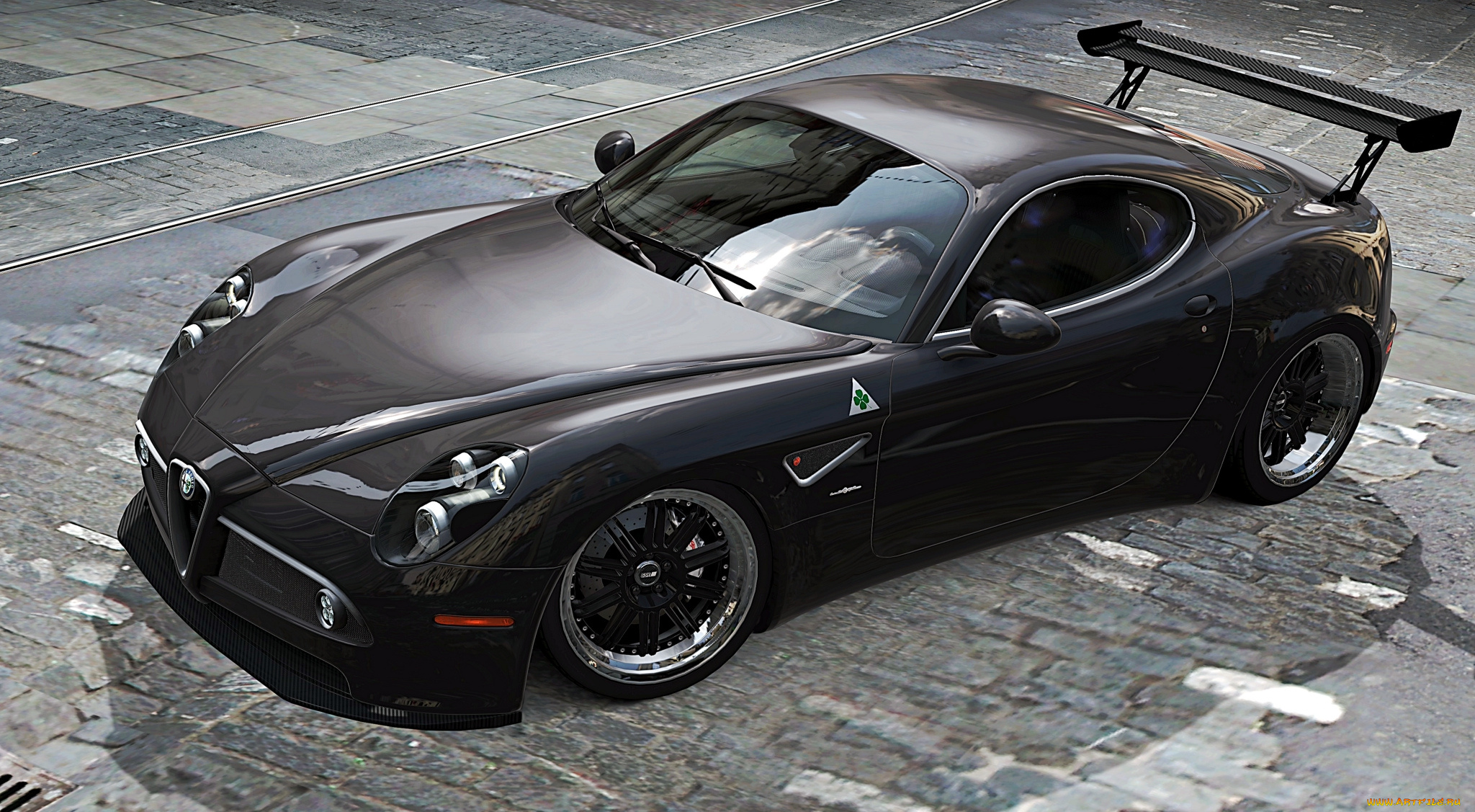 alfa, romeo, 8c, автомобили, 3д, спорткар