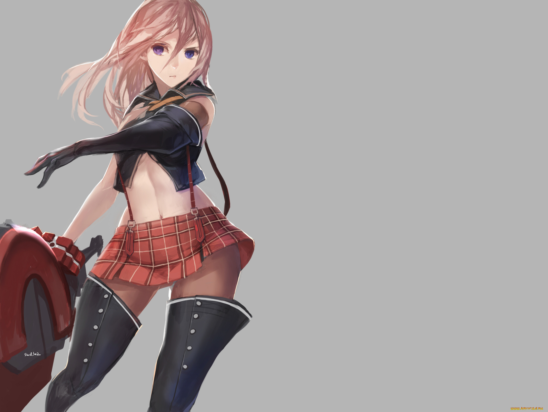аниме, god, eater, подтяжки, юбка, торп, alisa, ilinichina, amiella, swd3e2, сапоги, воин, оружие, девушка