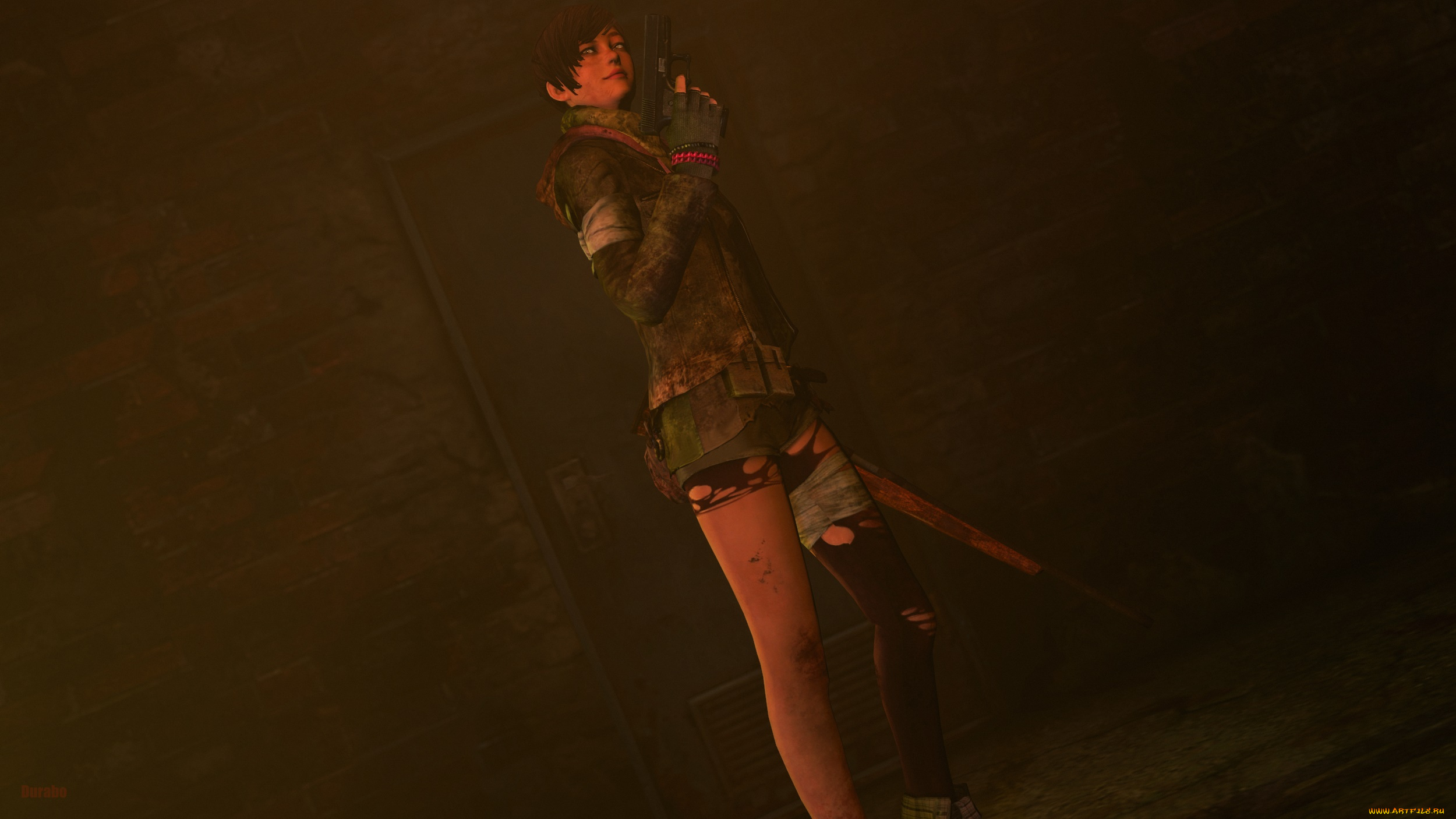 3д, графика, фантазия, , fantasy, девушка, фон, взгляд