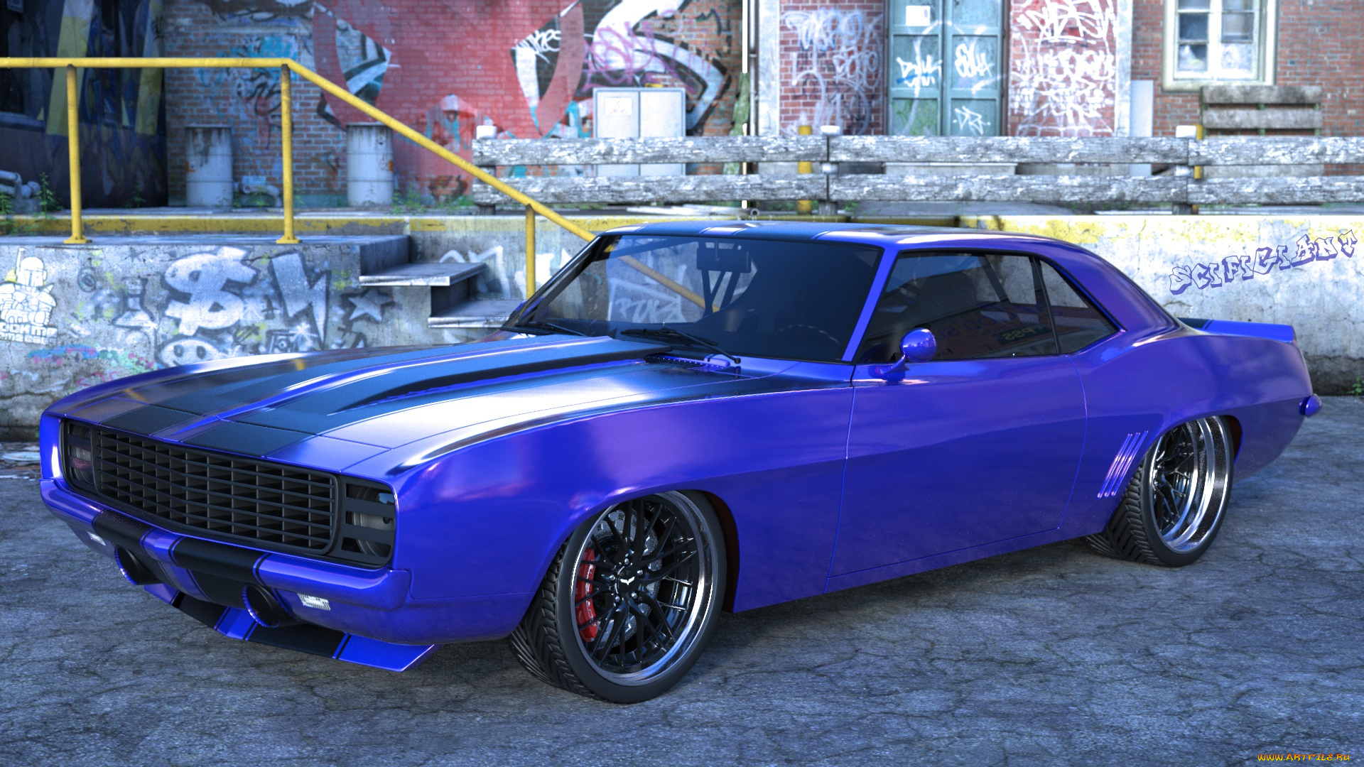 автомобили, 3д, автомобиль, фон