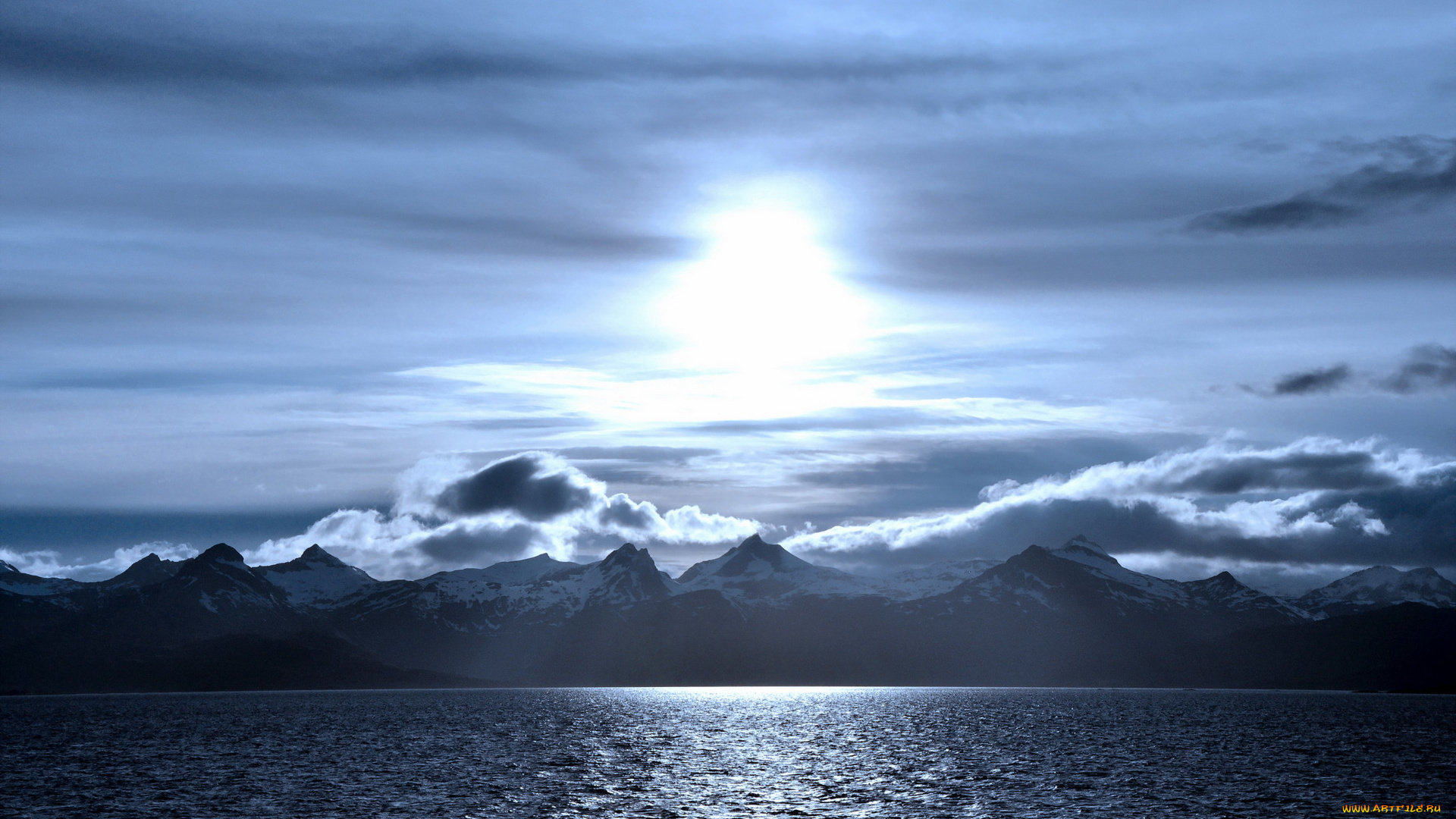 природа, пейзажи, небо, море, горы, пейзаж