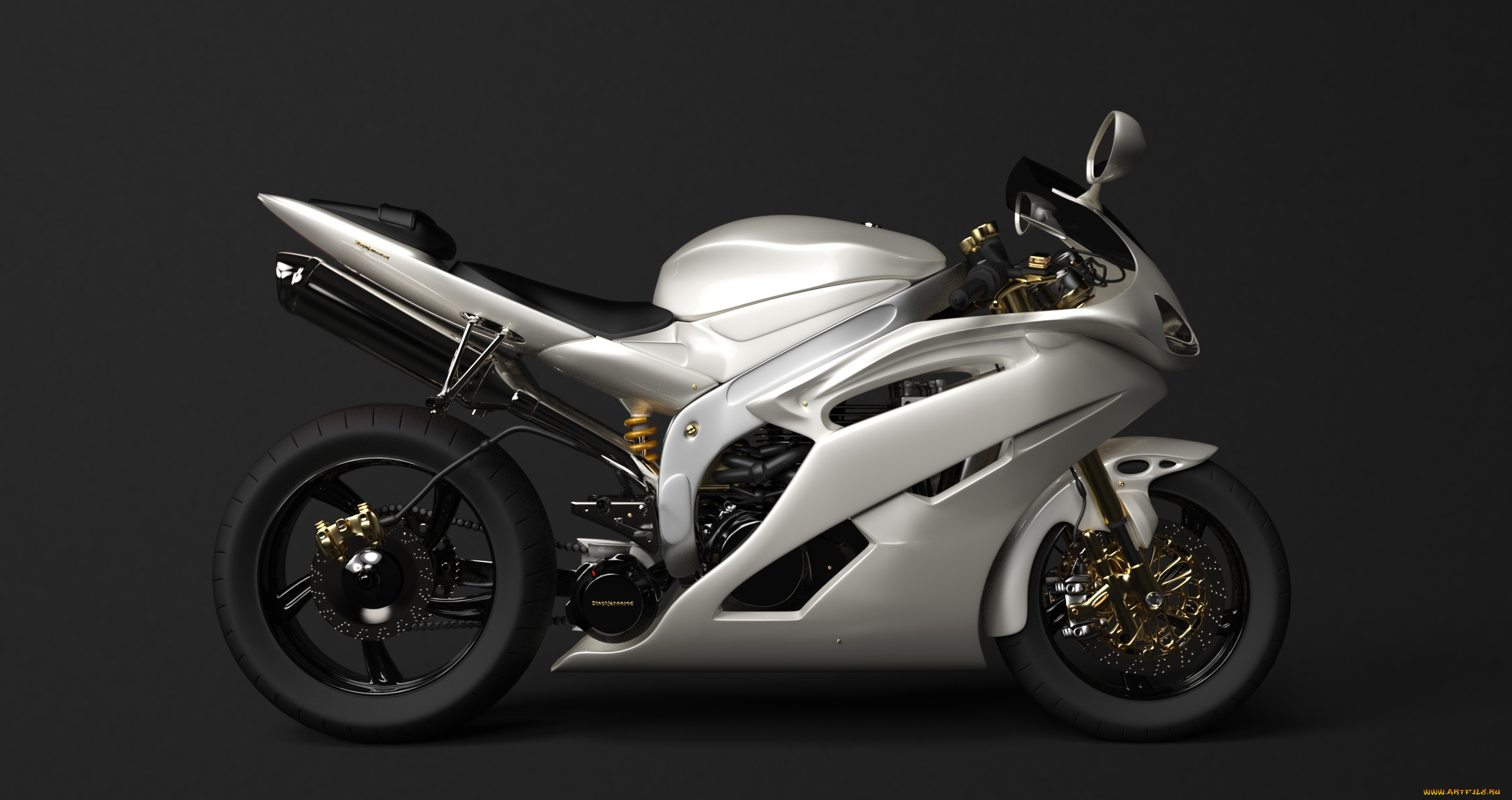 customs, мотоциклы, 3d, фон, мотоцикл