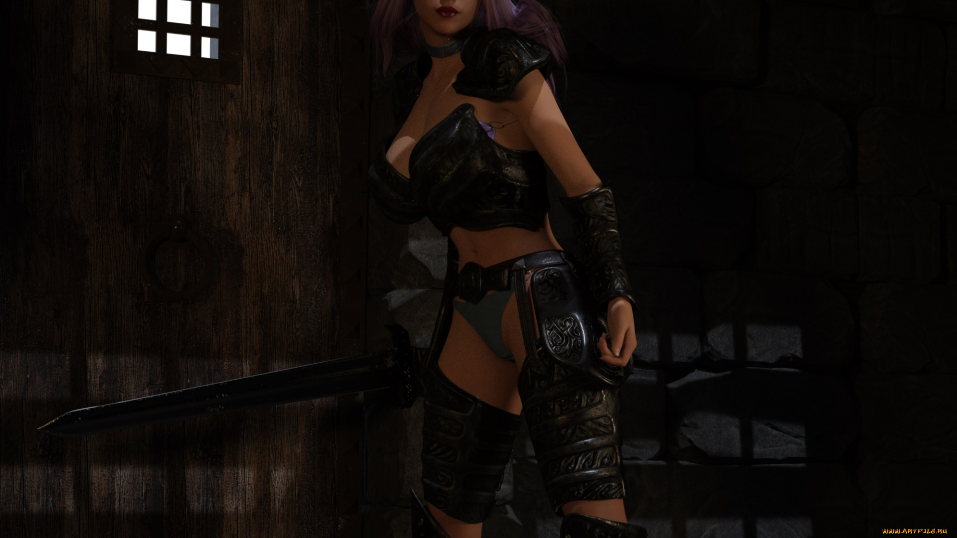 3д, графика, фантазия, , fantasy, фон, взгляд, девушка