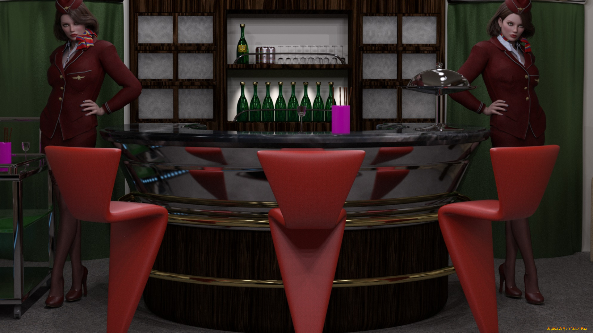 3д, графика, люди, , people, фон, взгляд, девушки