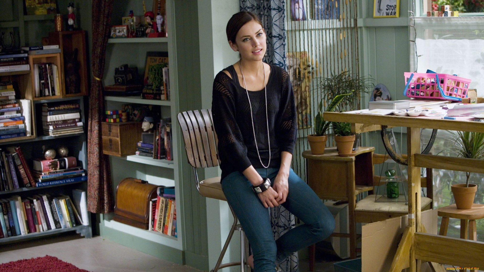 кино, фильмы, 90210, эйрин, сильвер, беверли, хилз, книги, цветы, стул, стол