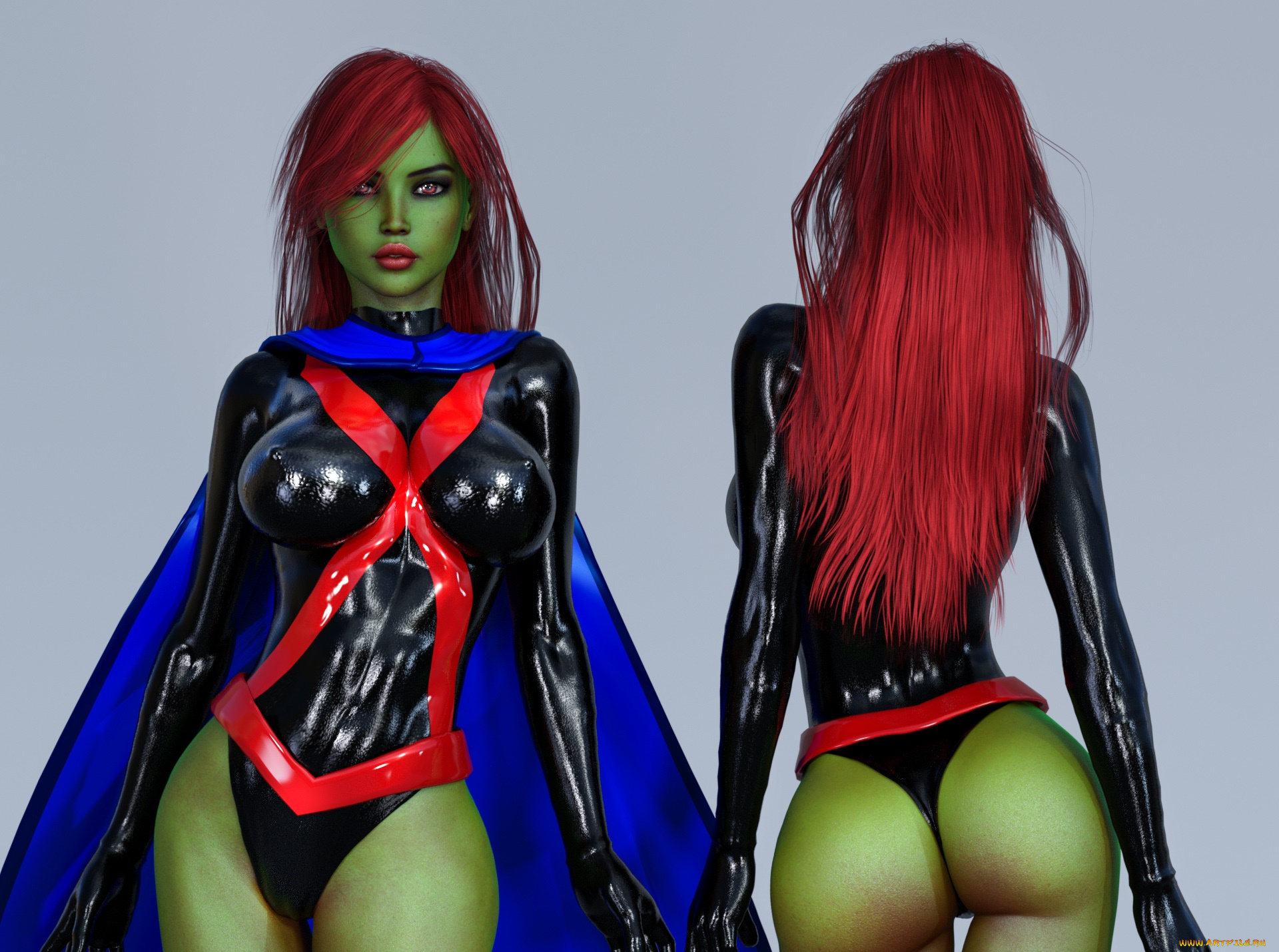 3д, графика, существа, , creatures, фон, взгляд, девушка