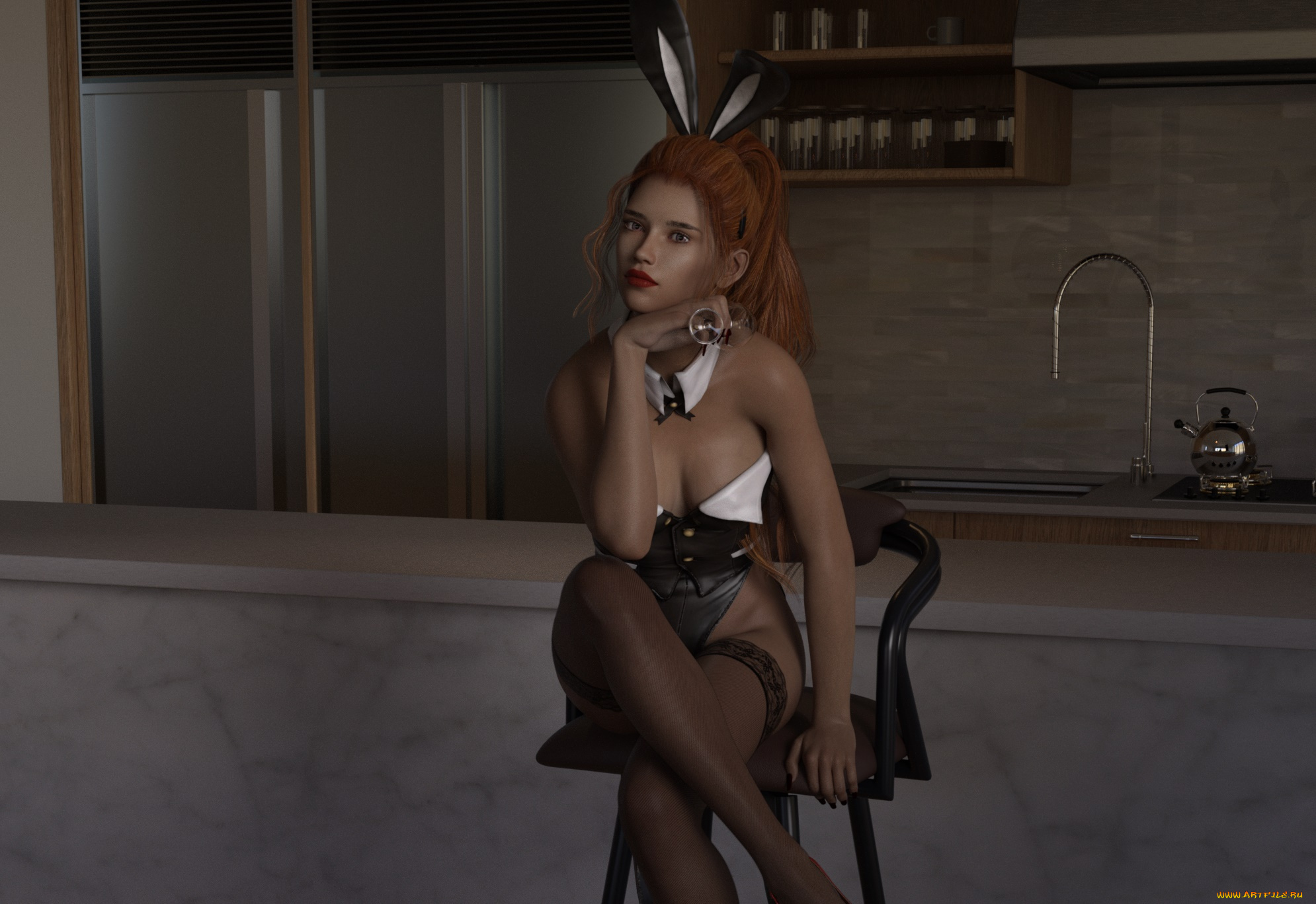 3д, графика, люди, , people, взгляд, фон, девушка