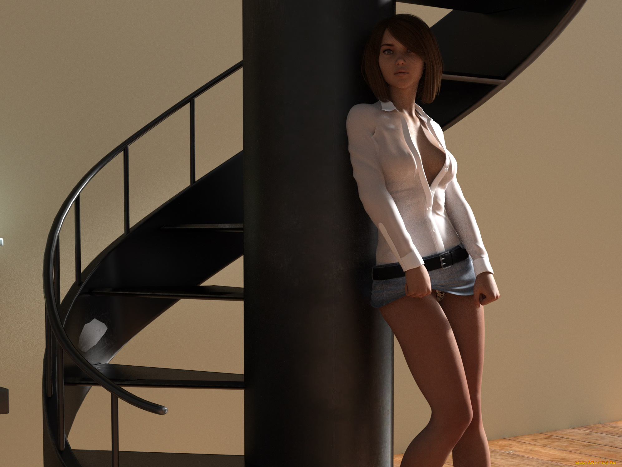 3д, графика, люди, , people, девушка, взгляд, фон