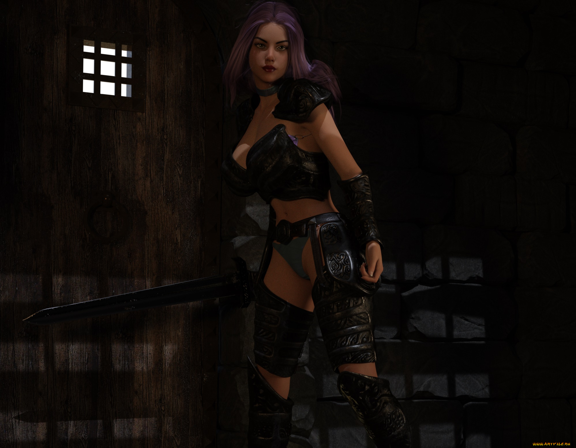 3д, графика, фантазия, , fantasy, фон, взгляд, девушка