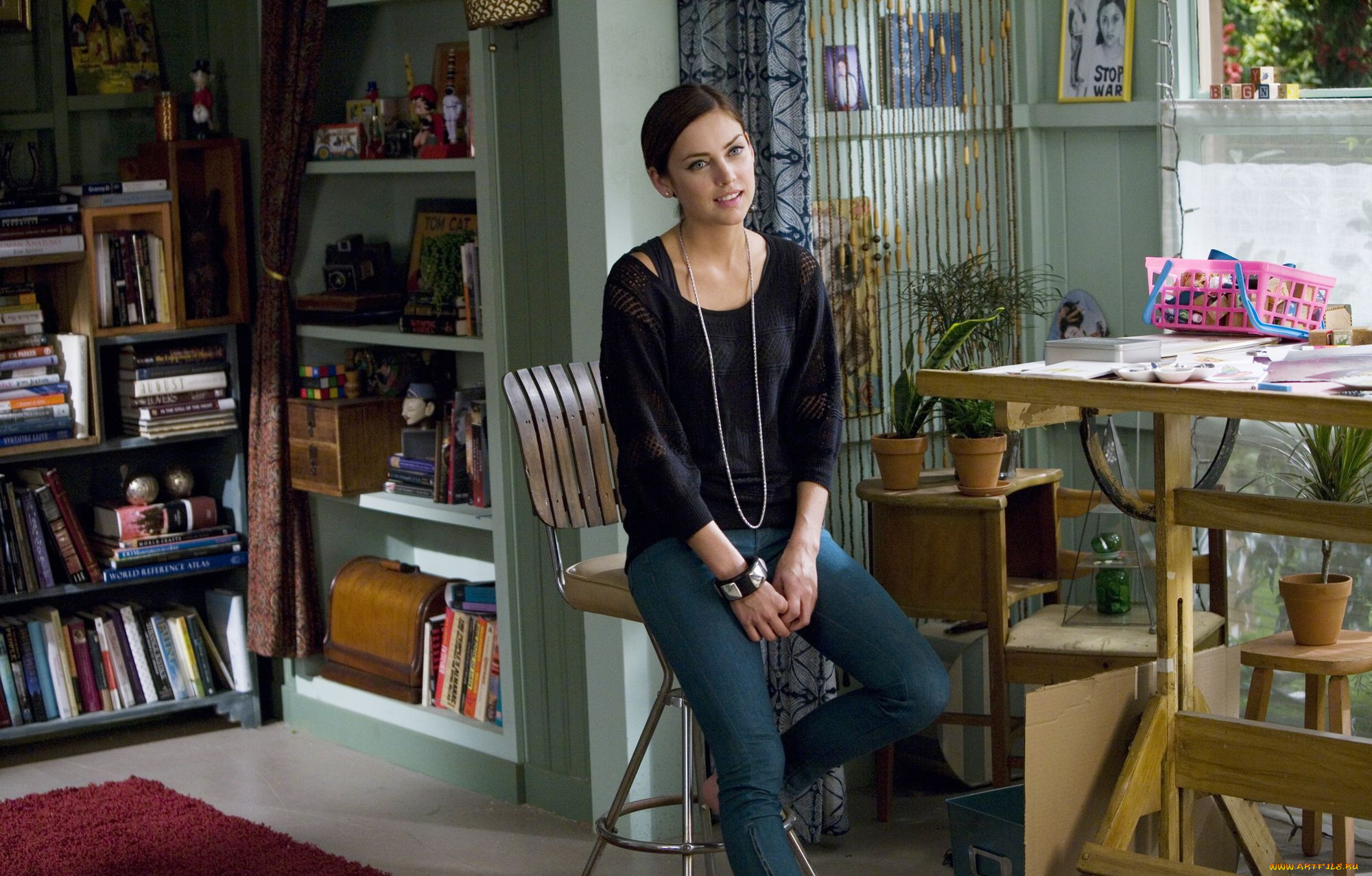 кино, фильмы, 90210, эйрин, сильвер, беверли, хилз, книги, цветы, стул, стол