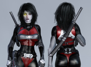 Картинка 3д+графика люди+ people фон девушка взгляд