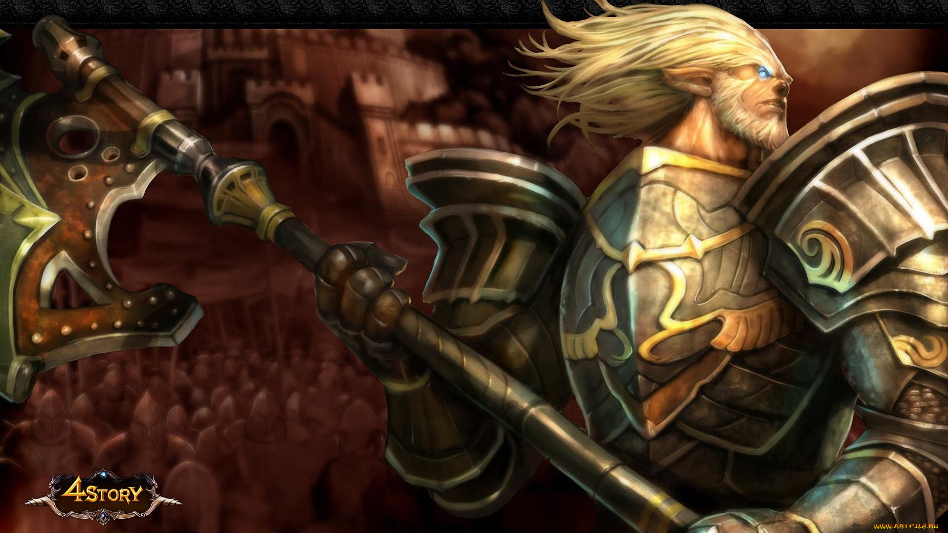 видео, игры, 4, story, мужчина, броня, оружие, воин, существо