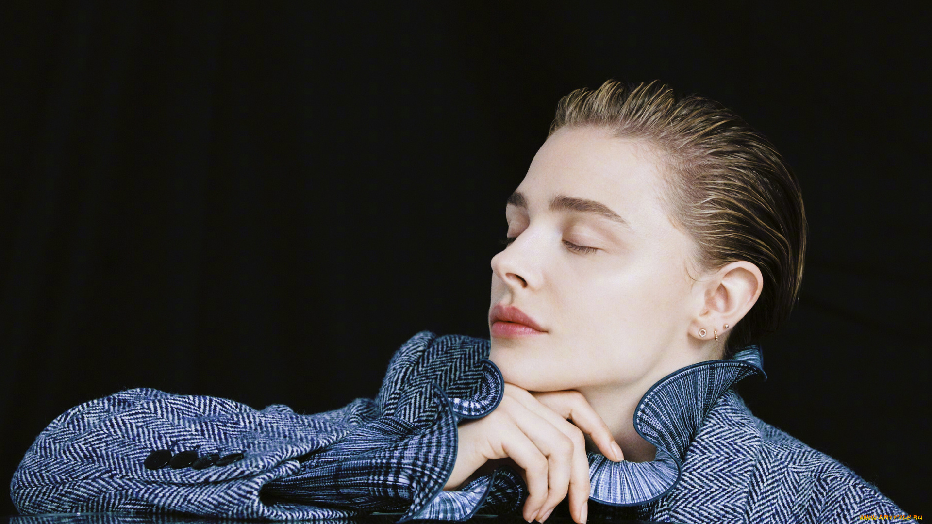 девушки, chloe, grace, moretz, актриса, лицо, пальто, воланы