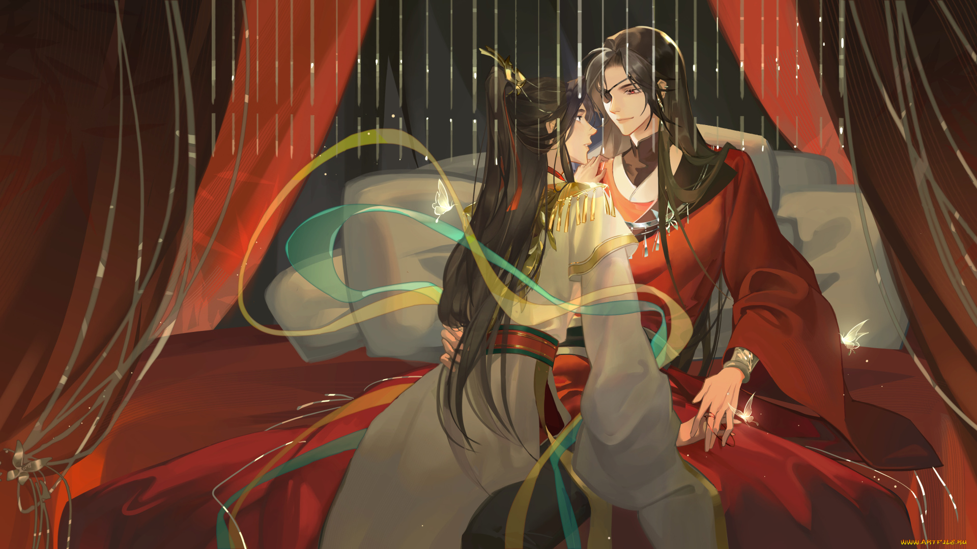 аниме, tian, guan, ci, fu, благословение, небожителей, tian, guan, ci, fu, мосян, тунсю