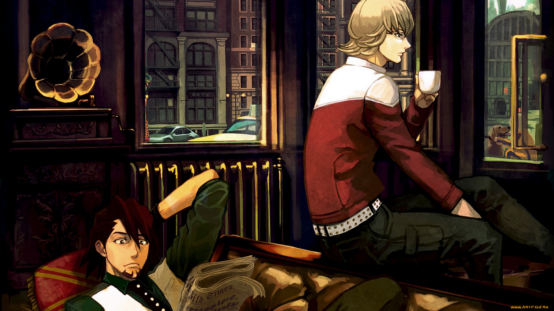 аниме, tiger, and, bunny, тигр, и, кролик