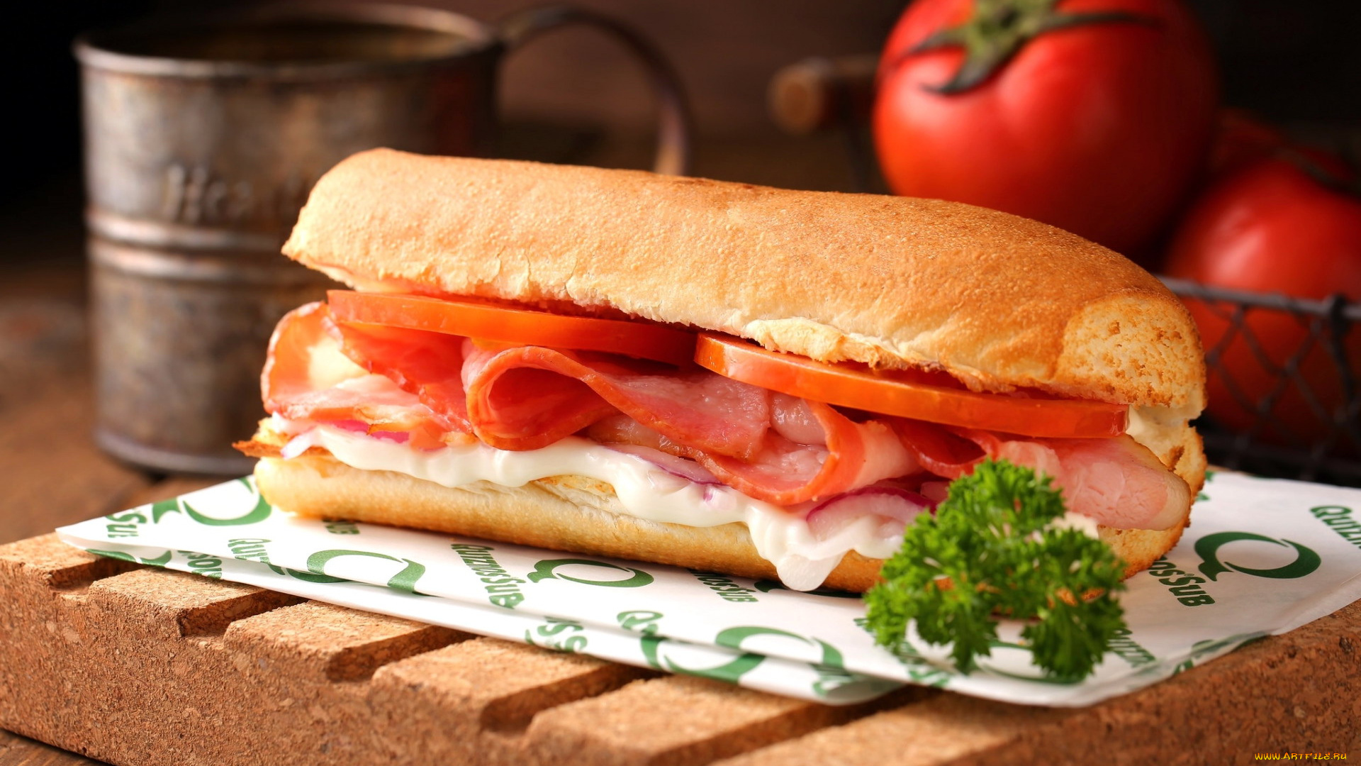 еда, бутерброды, , гамбургеры, , канапе, сэндвич, колбаса, помидоры