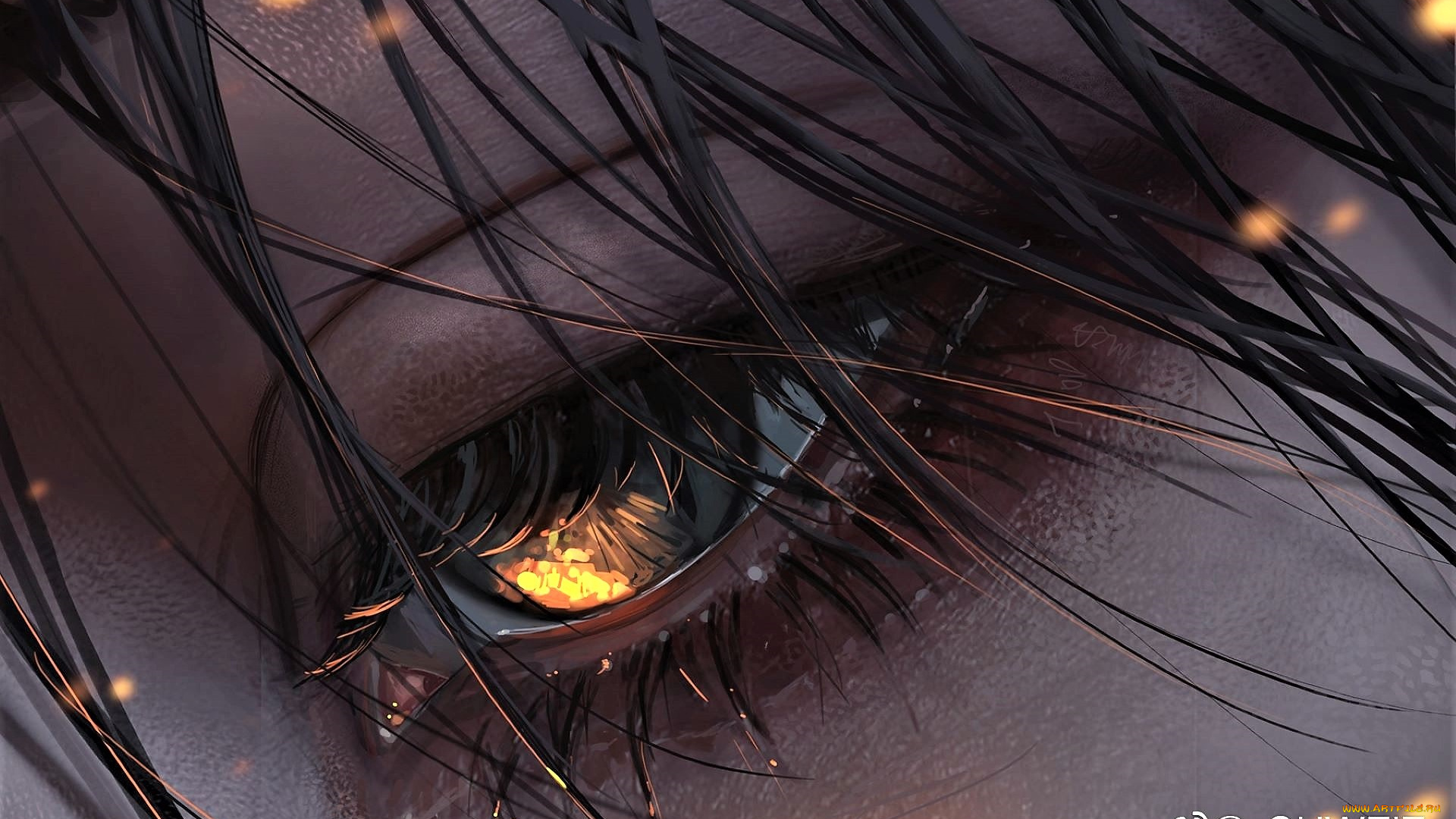 фэнтези, _guweiz, глаз, искры