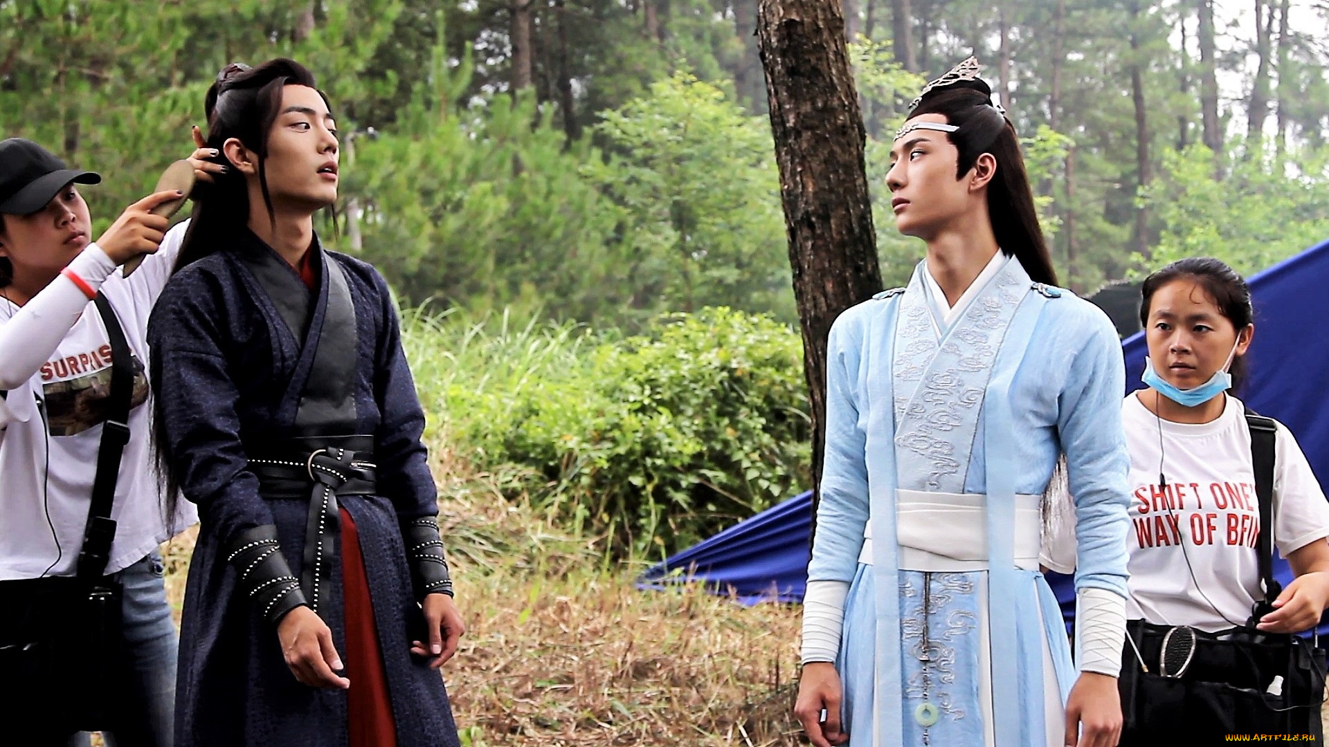 разное, знаменитости, ван, ибо, сяо, чжань, съемки, костюмы, люди