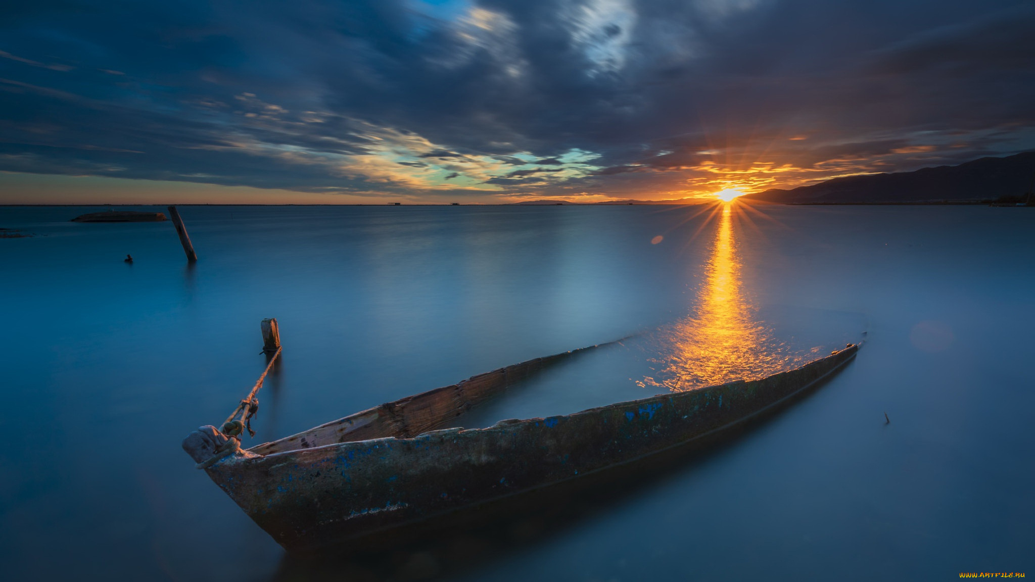 корабли, лодки, , шлюпки, море, вода, лодка, закат