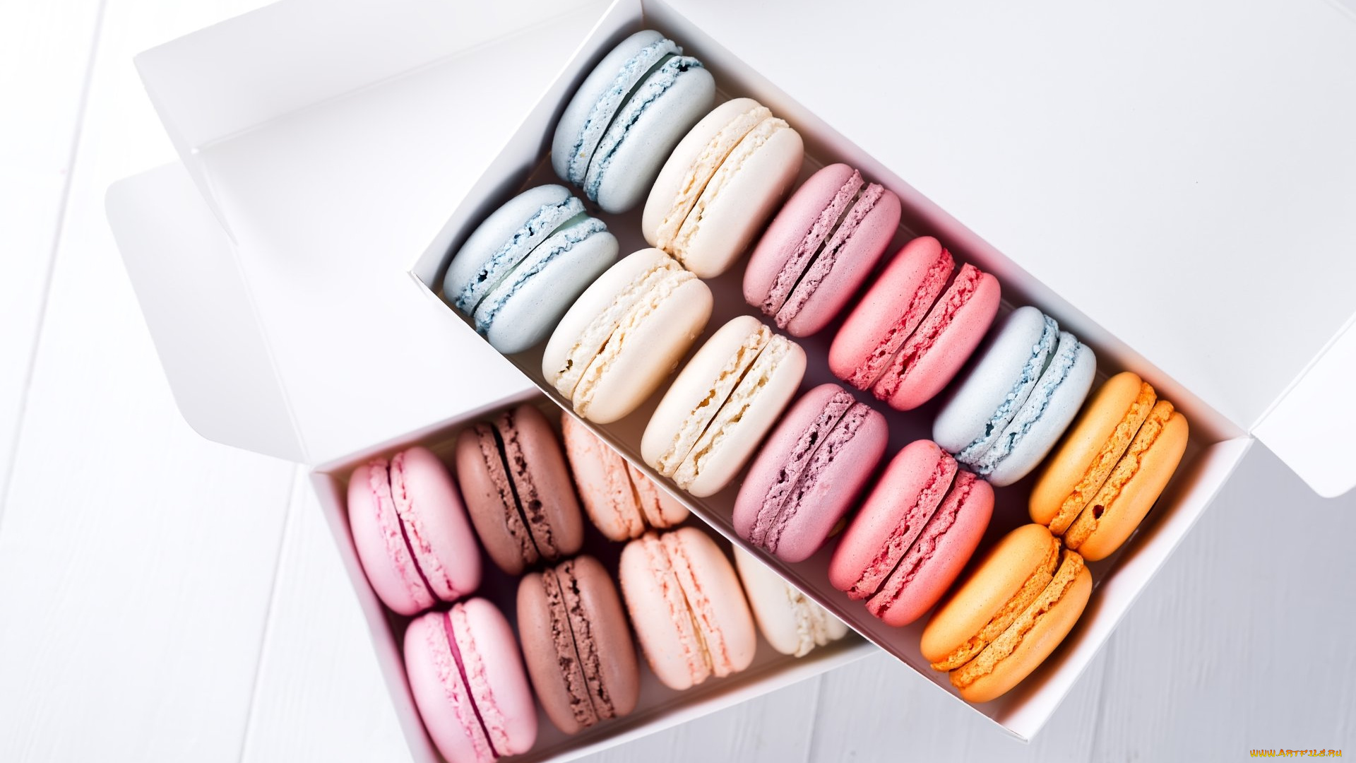 еда, макаруны, лакомство, печенье, ассорти