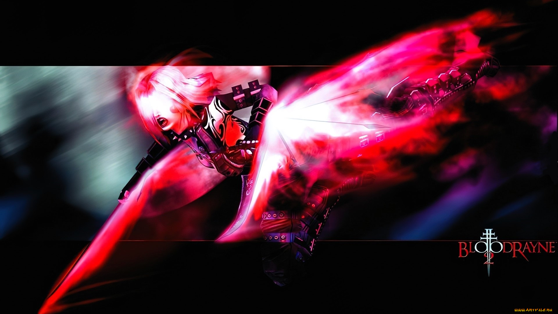 видео, игры, bloodrayne, 2, девушка, вампир