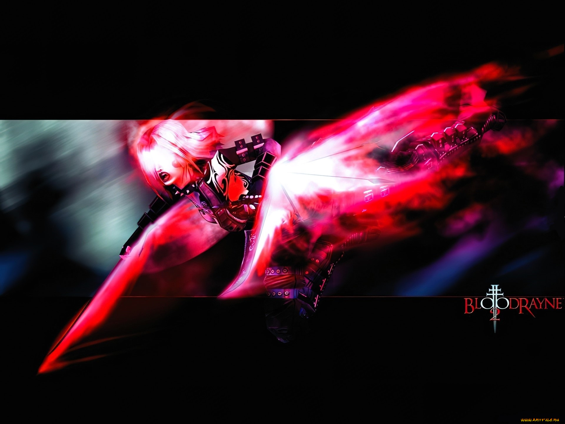 видео, игры, bloodrayne, 2, девушка, вампир