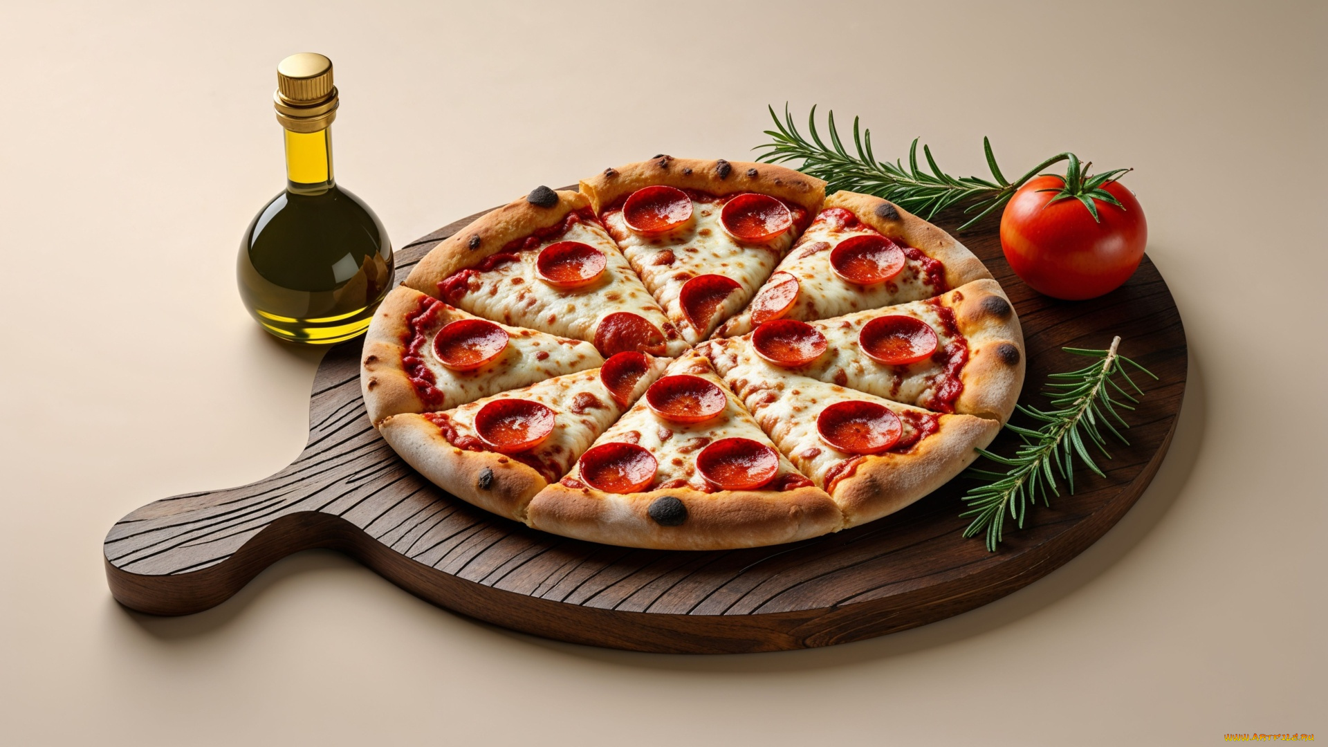 3д, графика, еда-, food, пицца