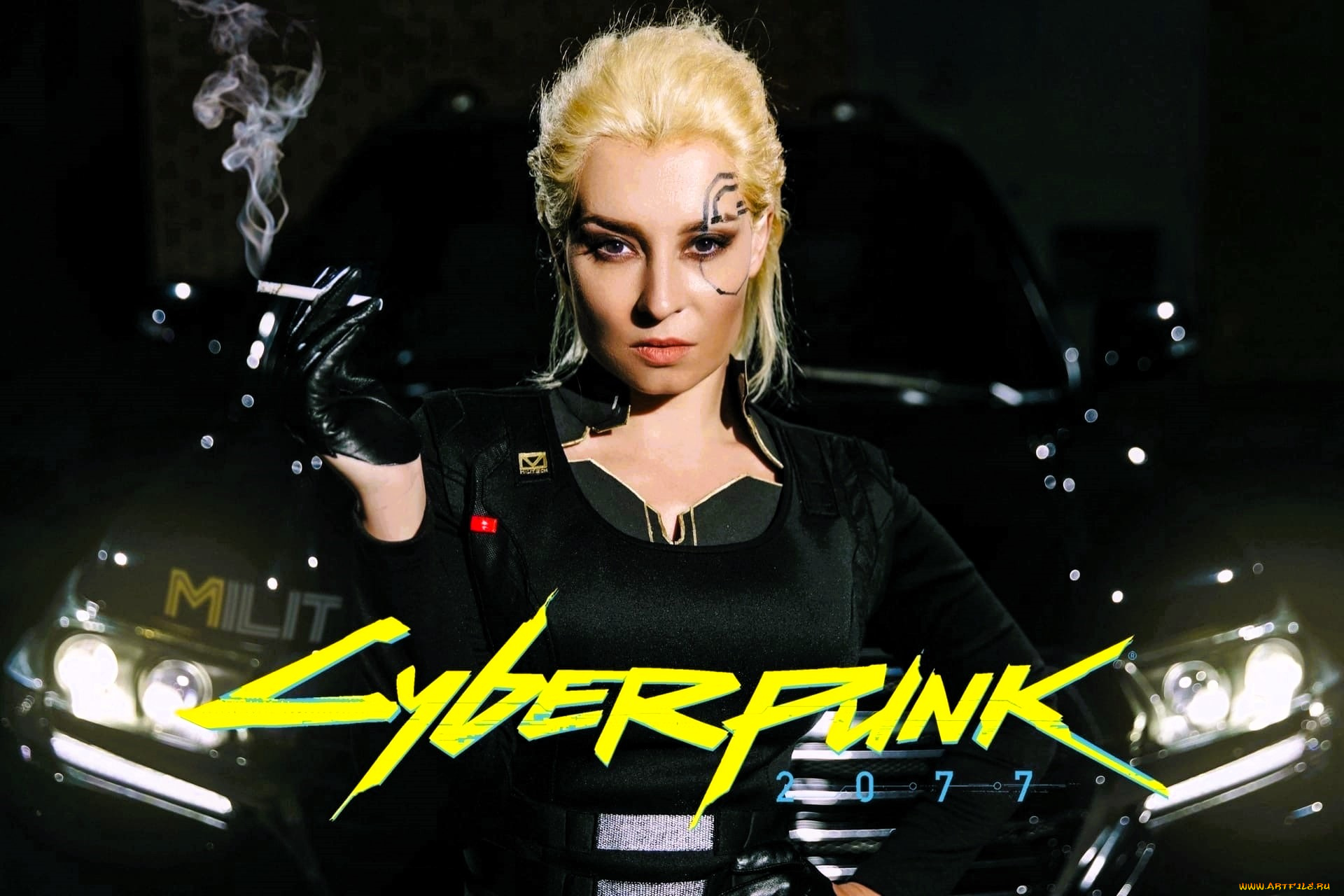 девушки, анна, шаховская, образ, косплей, наряд, сигарета, перчатки, машина