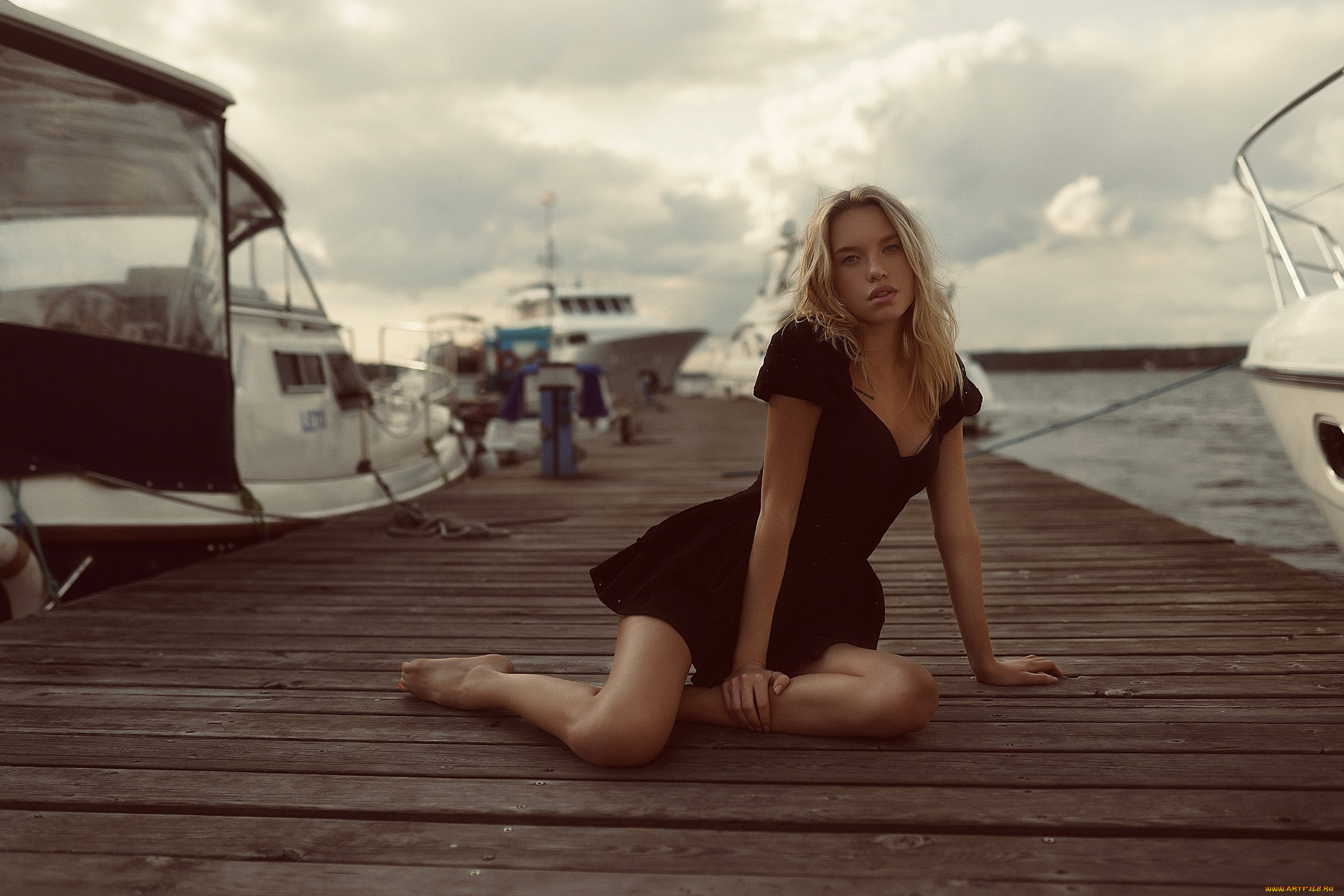 девушки, -, блондинки, , светловолосые, девушка, позирует, андрей, попов