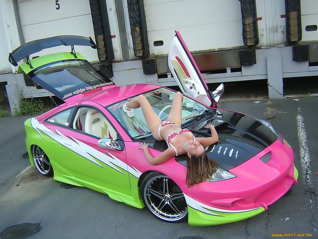 автомобили, авто, девушками