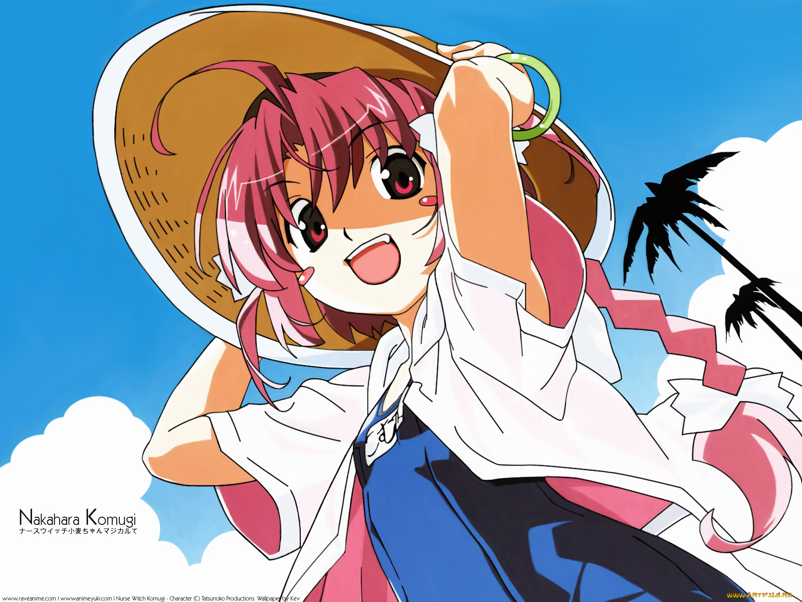аниме, nurse, witch, komugi, chan