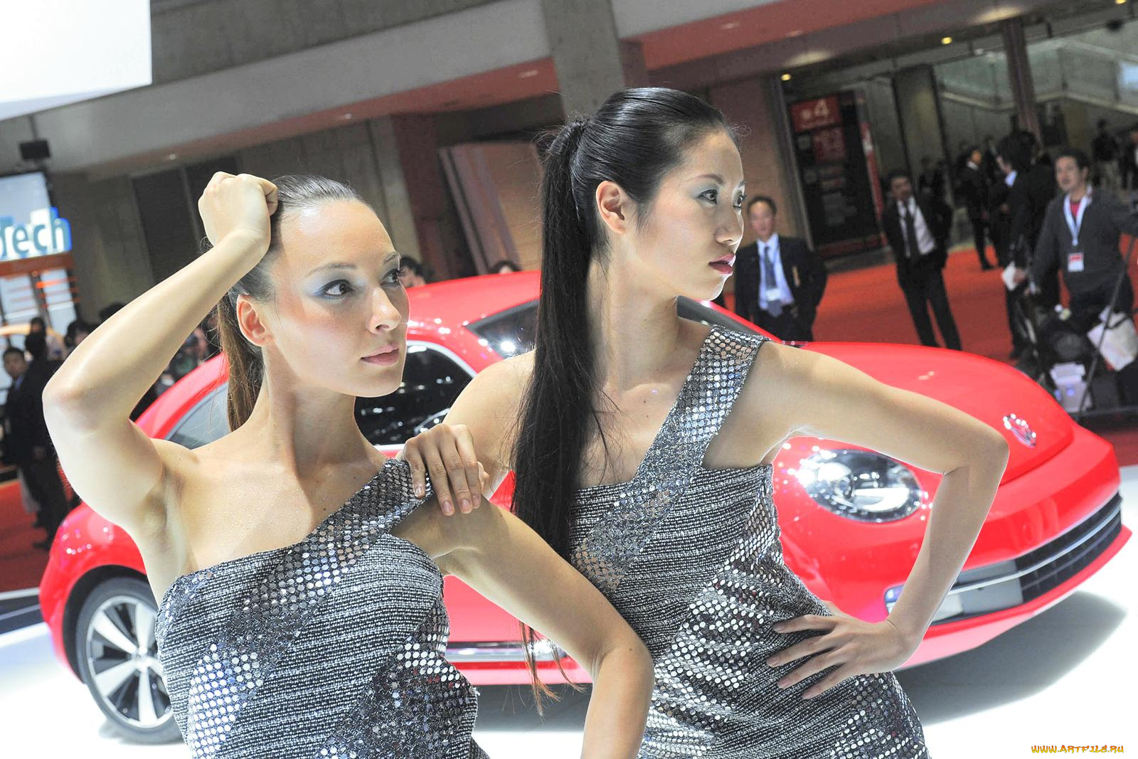 автомобили, авто, девушками