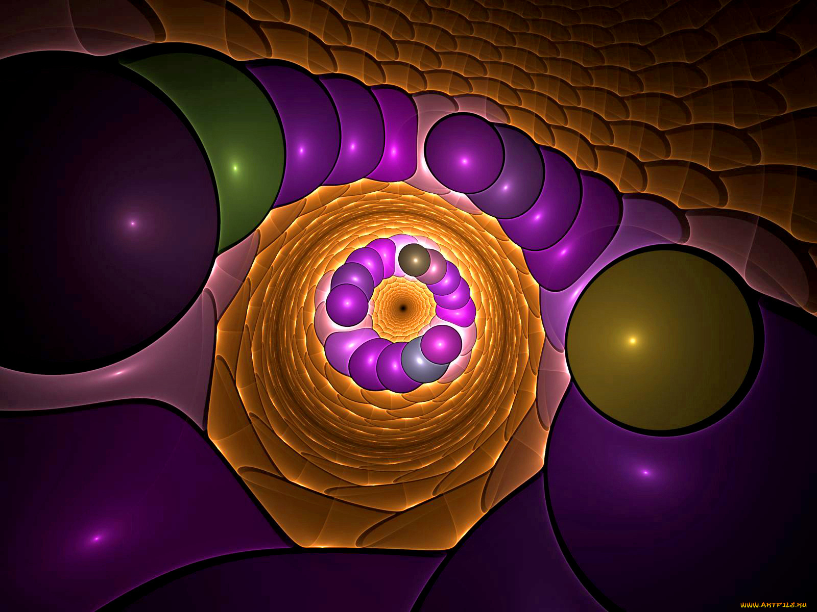 3д, графика, fractal, фракталы, узор, цвета, фон